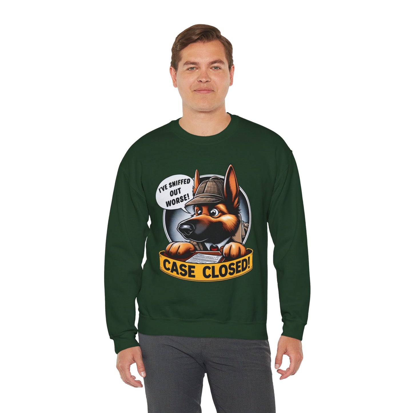 Case Closed Sweatshirt (10 colors) (German Shepherd)