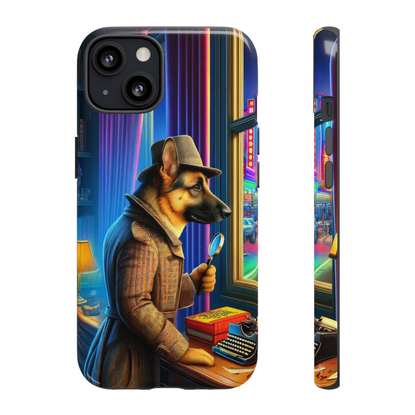 German Shepherd Detective Phone Case