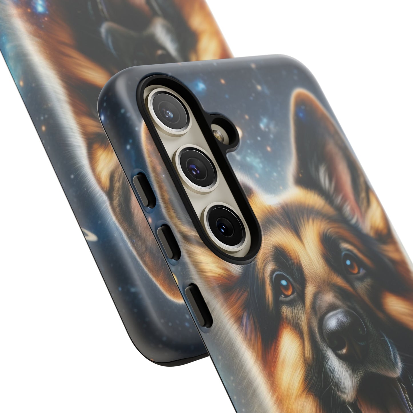 German Shepherd in Space Tough Phone Case