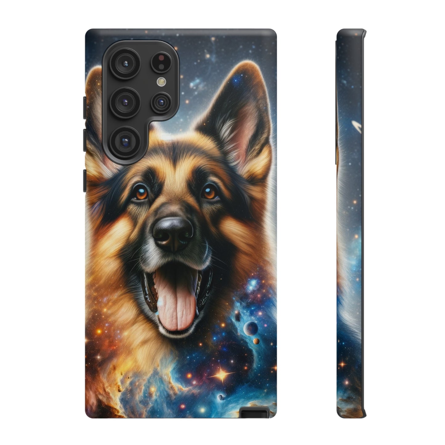 German Shepherd in Space Tough Phone Case