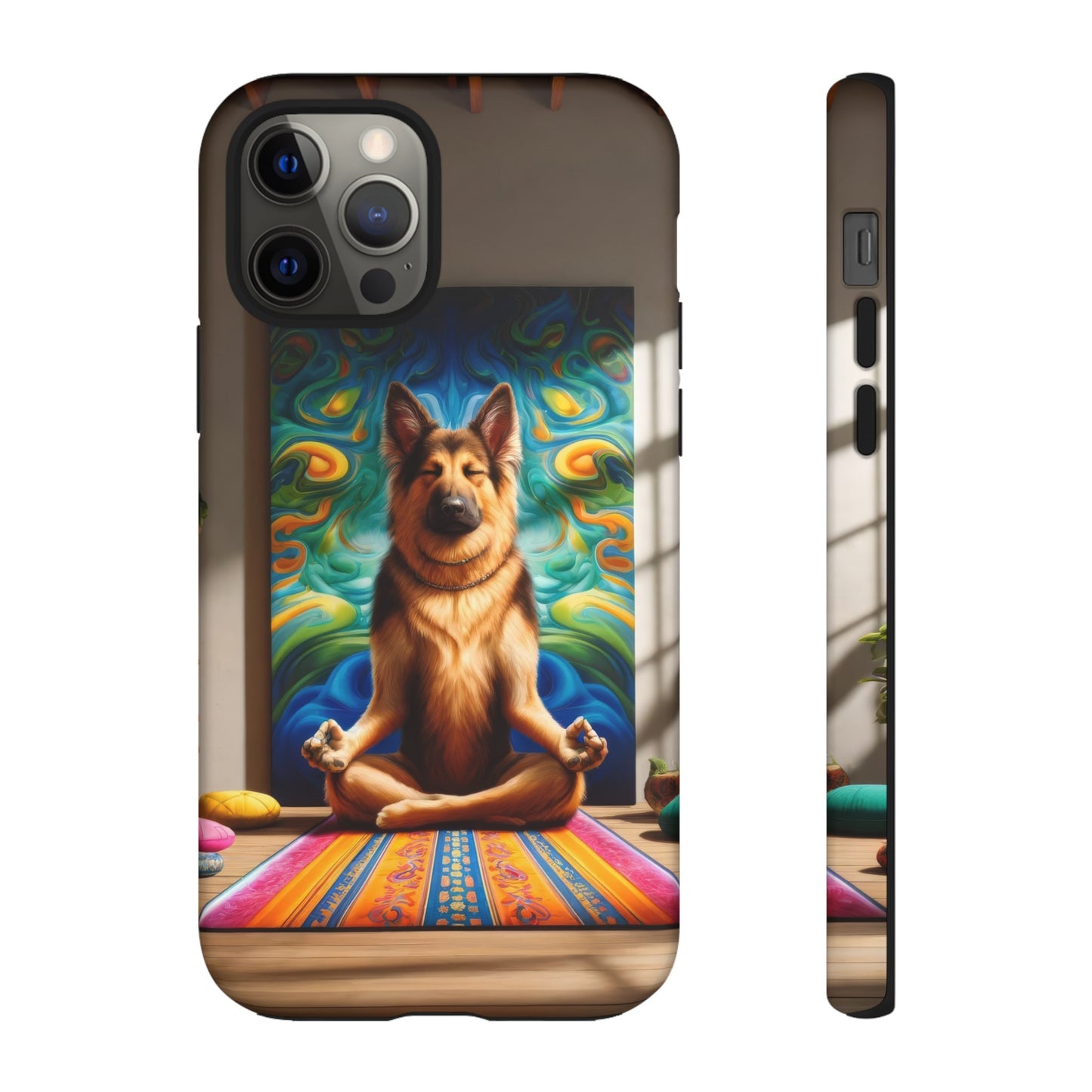 German Shepherd Meditating Phone Case