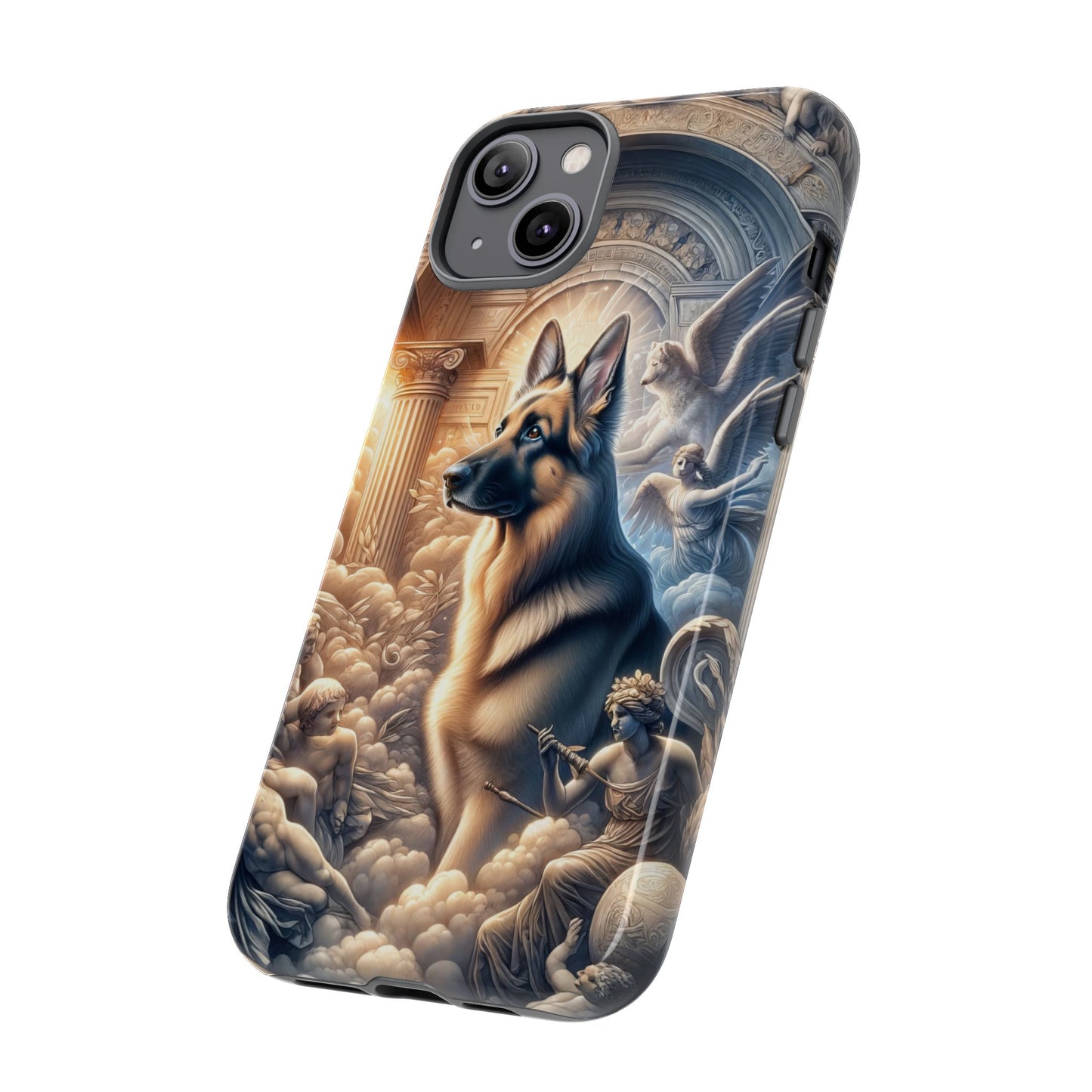 Neo-classicism and dreamy fantasy German Shepherd Phone Case