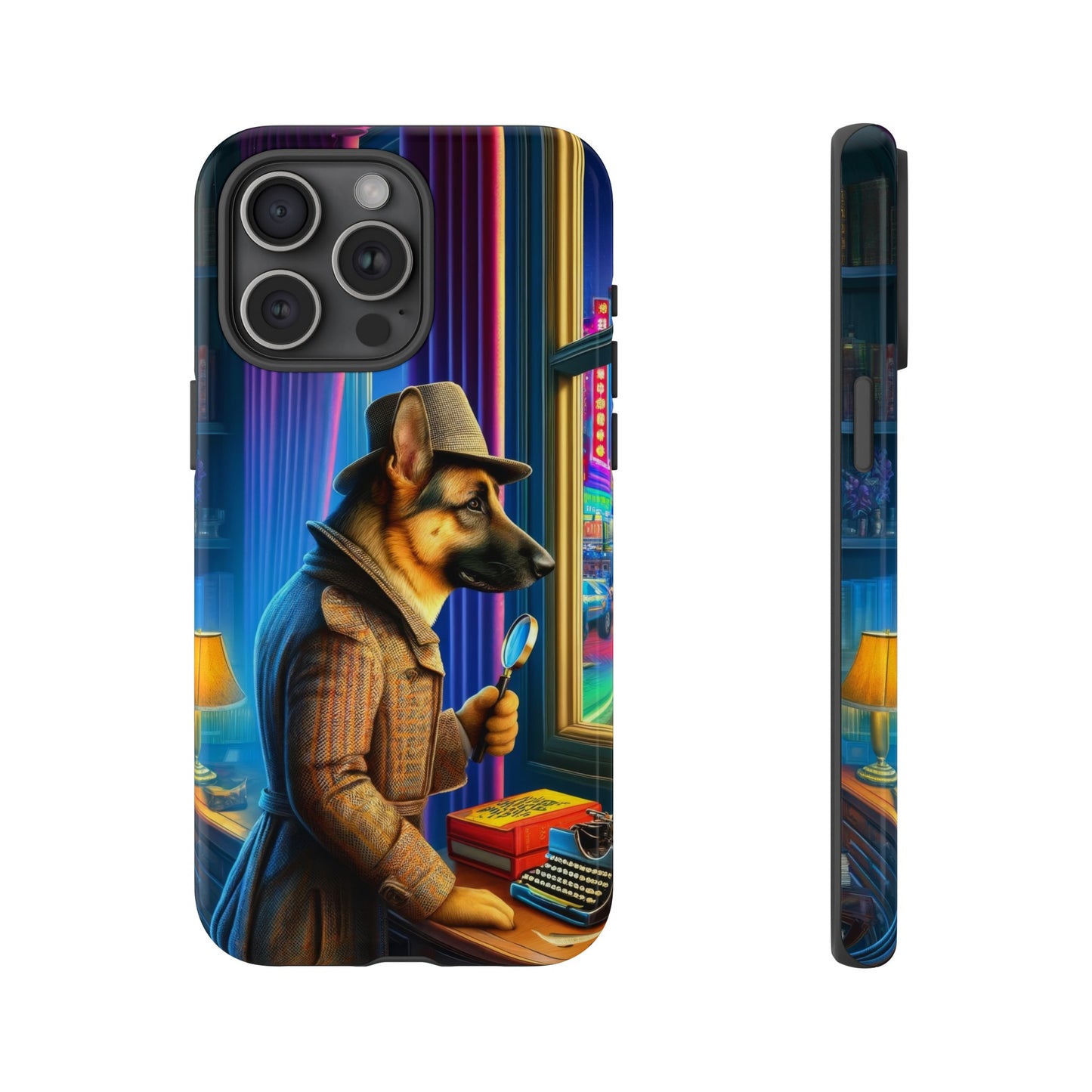 German Shepherd Detective Phone Case