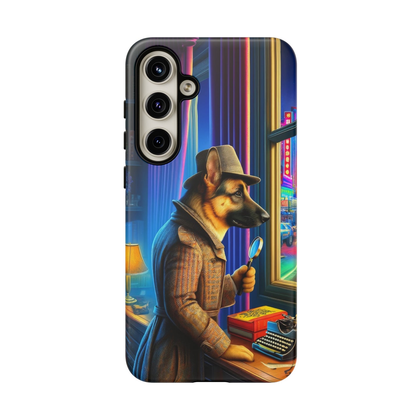 German Shepherd Detective Phone Case