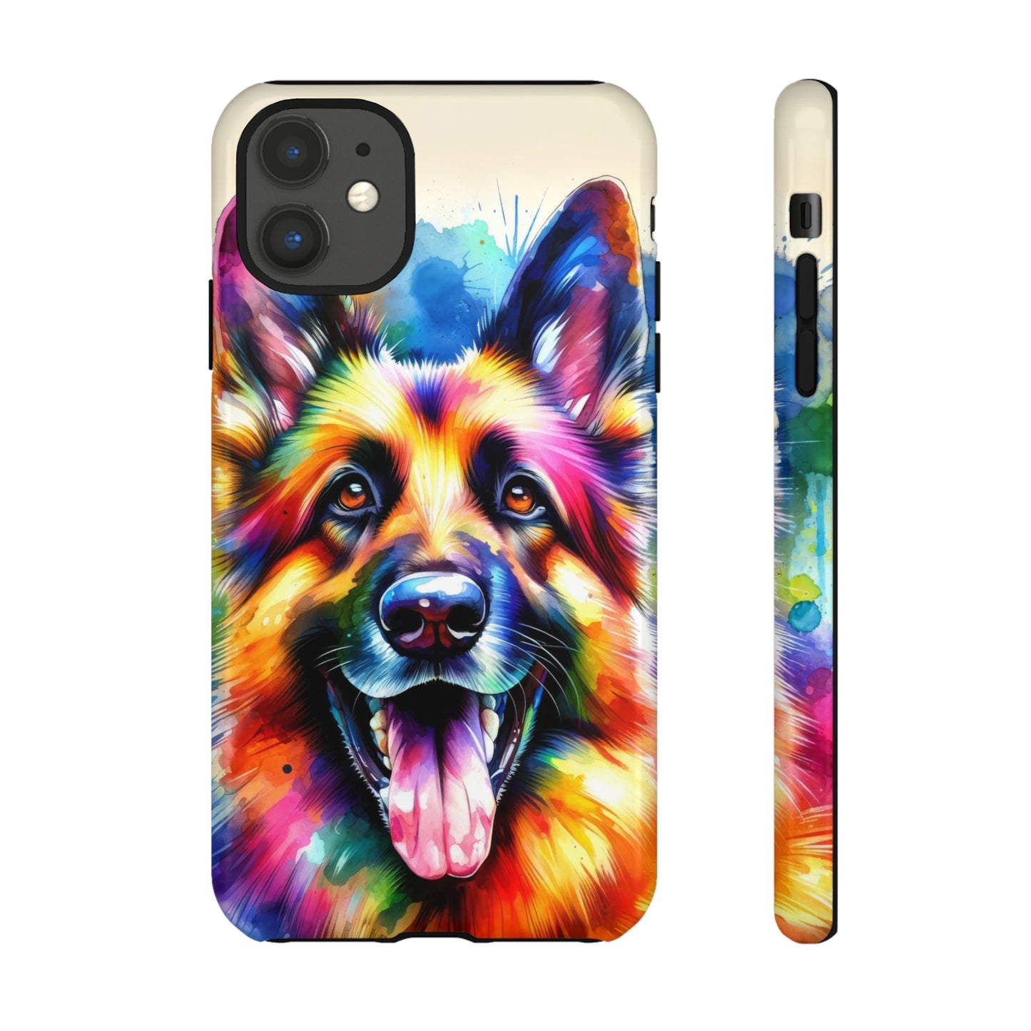 German Shepherd in Watercolor Tough Phone Case