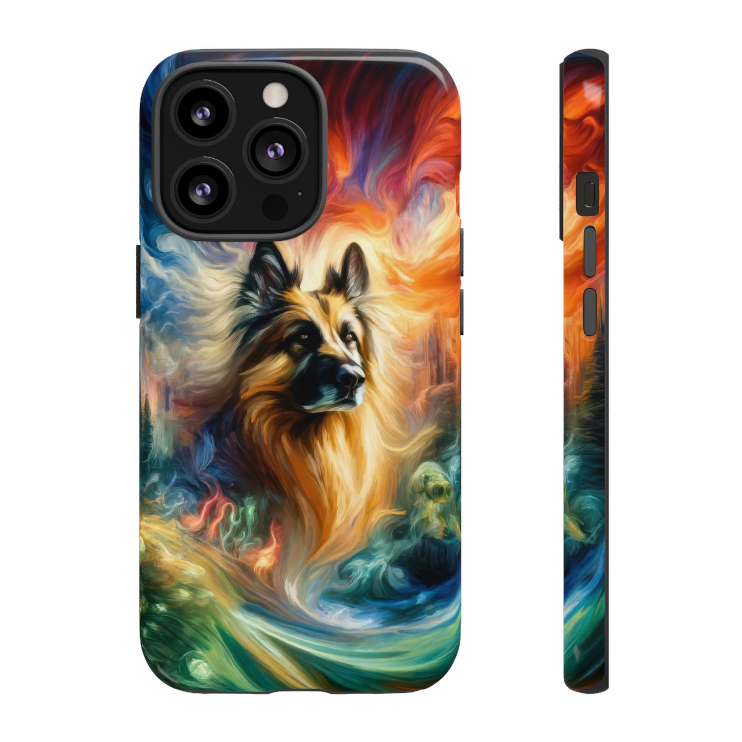 Expressionism and fantasy German Shepherd Phone Case