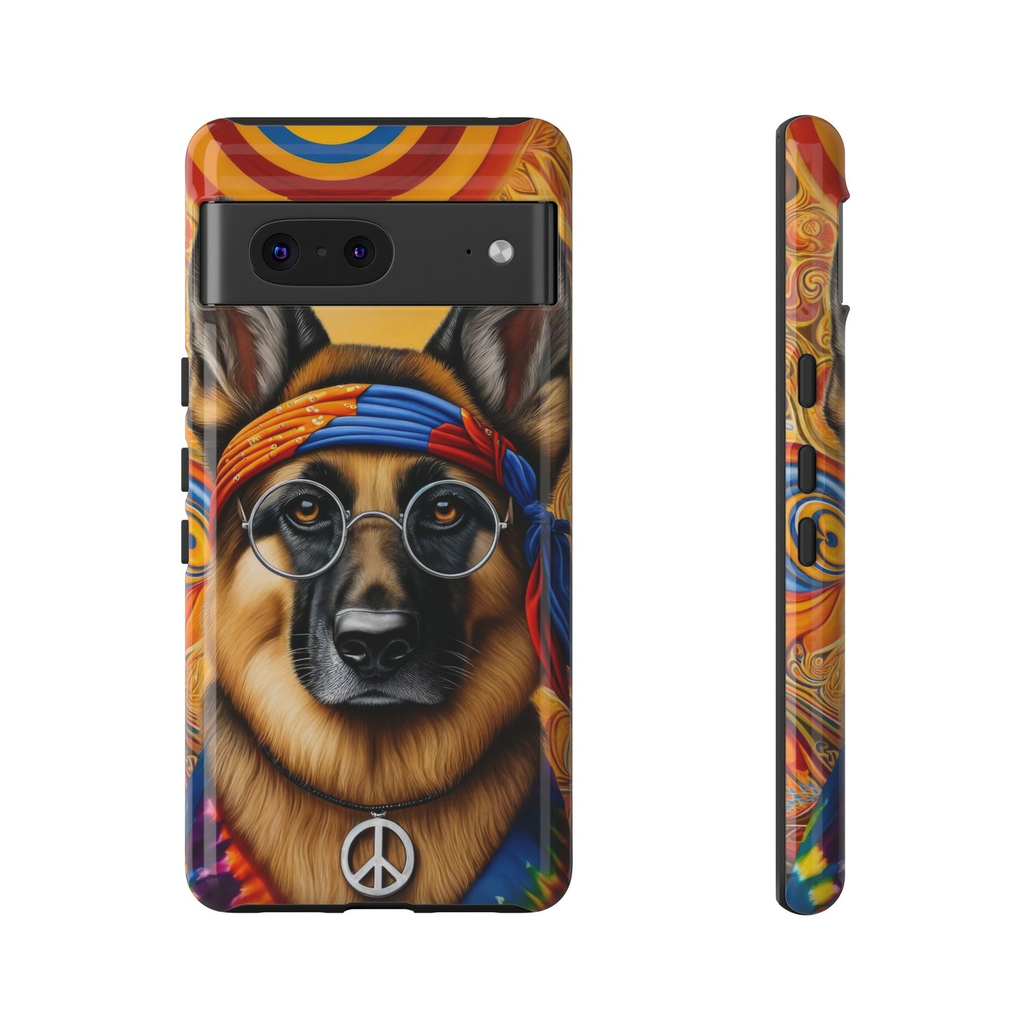 Hippie German Shepherd Tough Phone Case