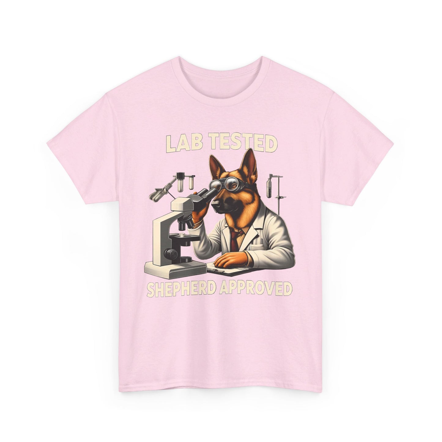 Lab Tested, Shepherd Approved T-Shirt (13 colors) (German Shepherd)