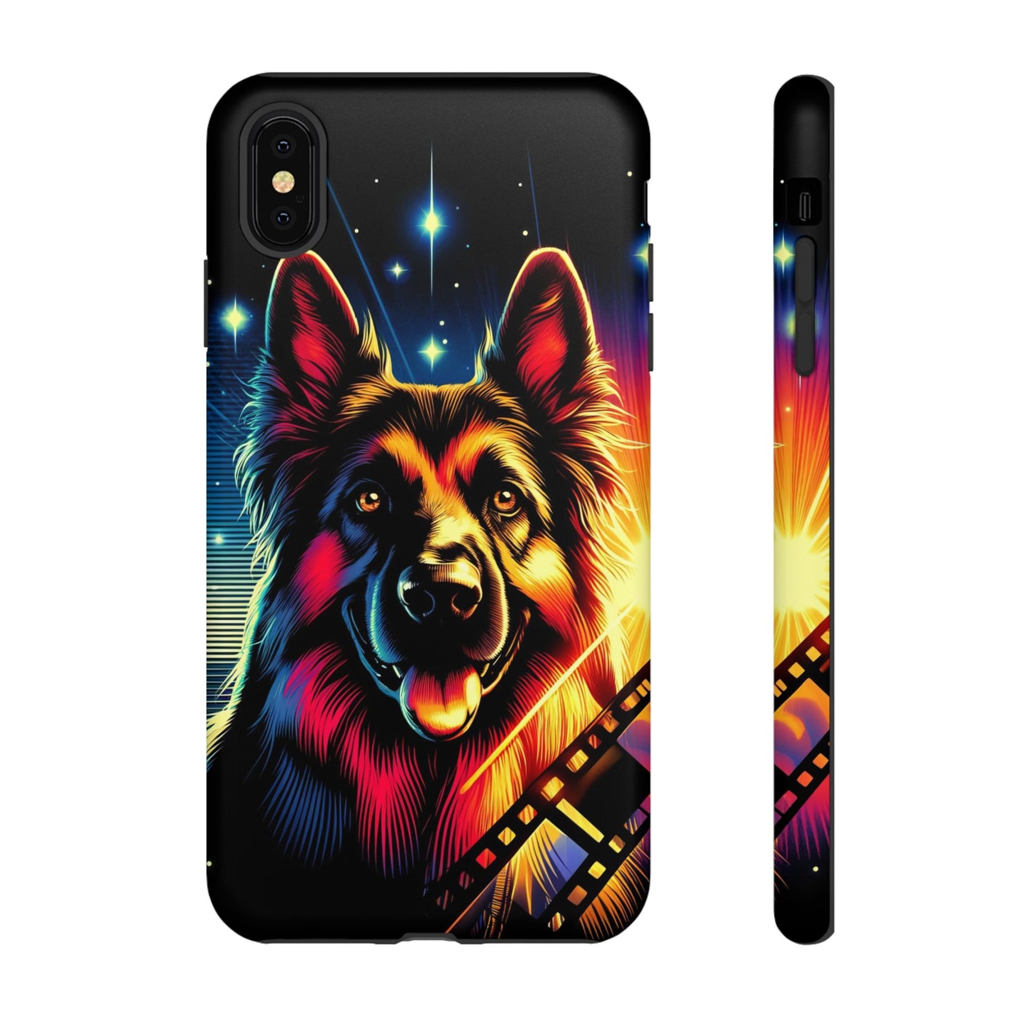 Comic book style German Shepherd Phone Case