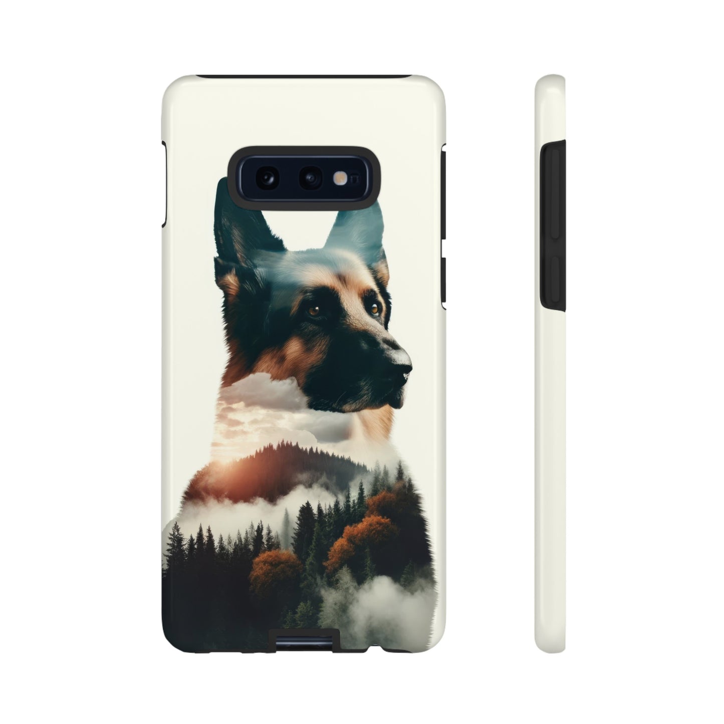 Romanticism and double exposure German Shepherd Phone Case