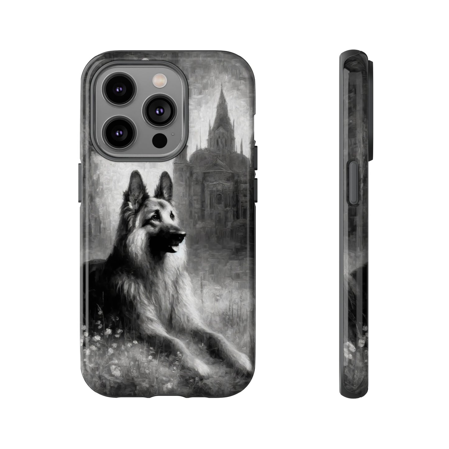 Neo-impressionism German Shepherd Phone Case