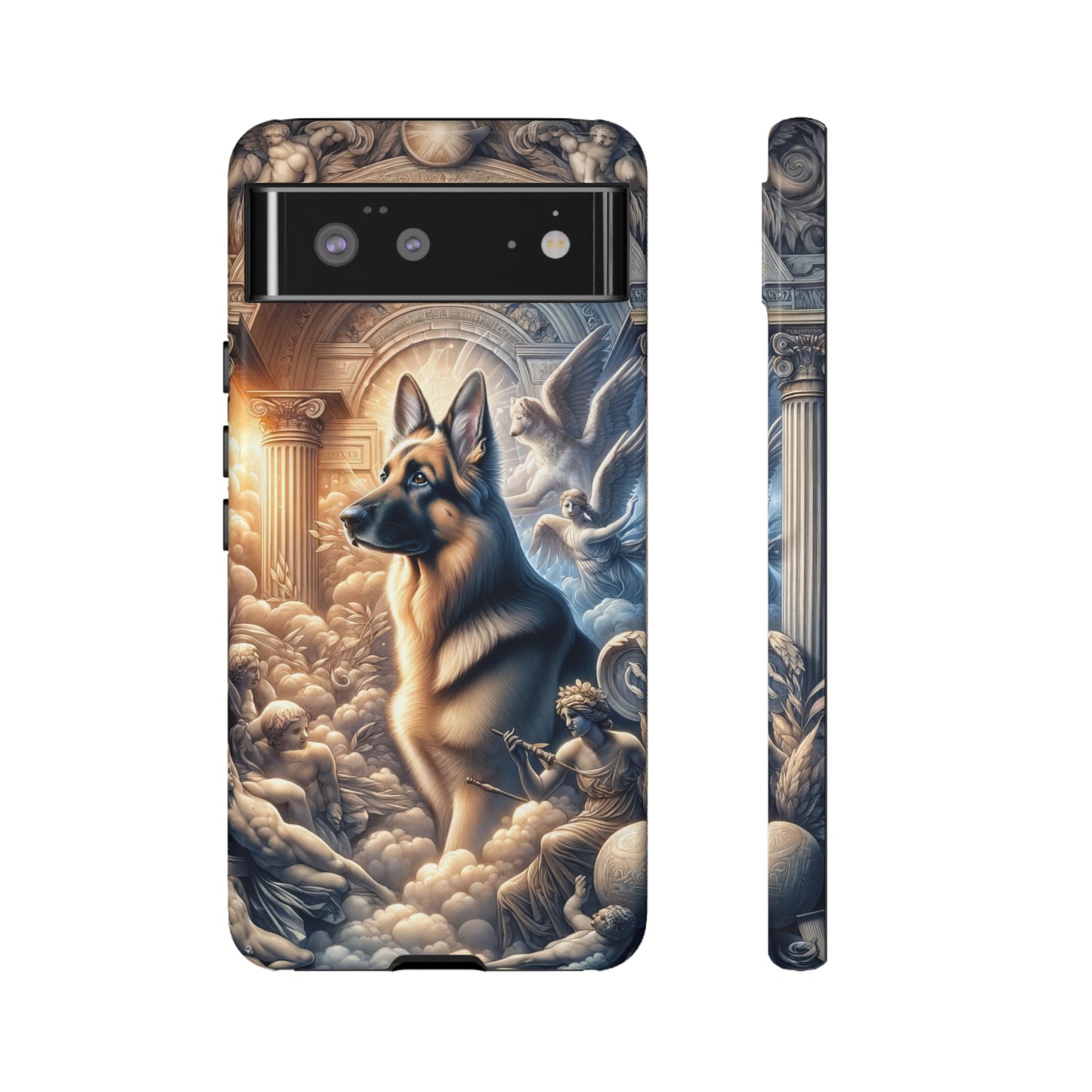 Neo-classicism and dreamy fantasy German Shepherd Phone Case