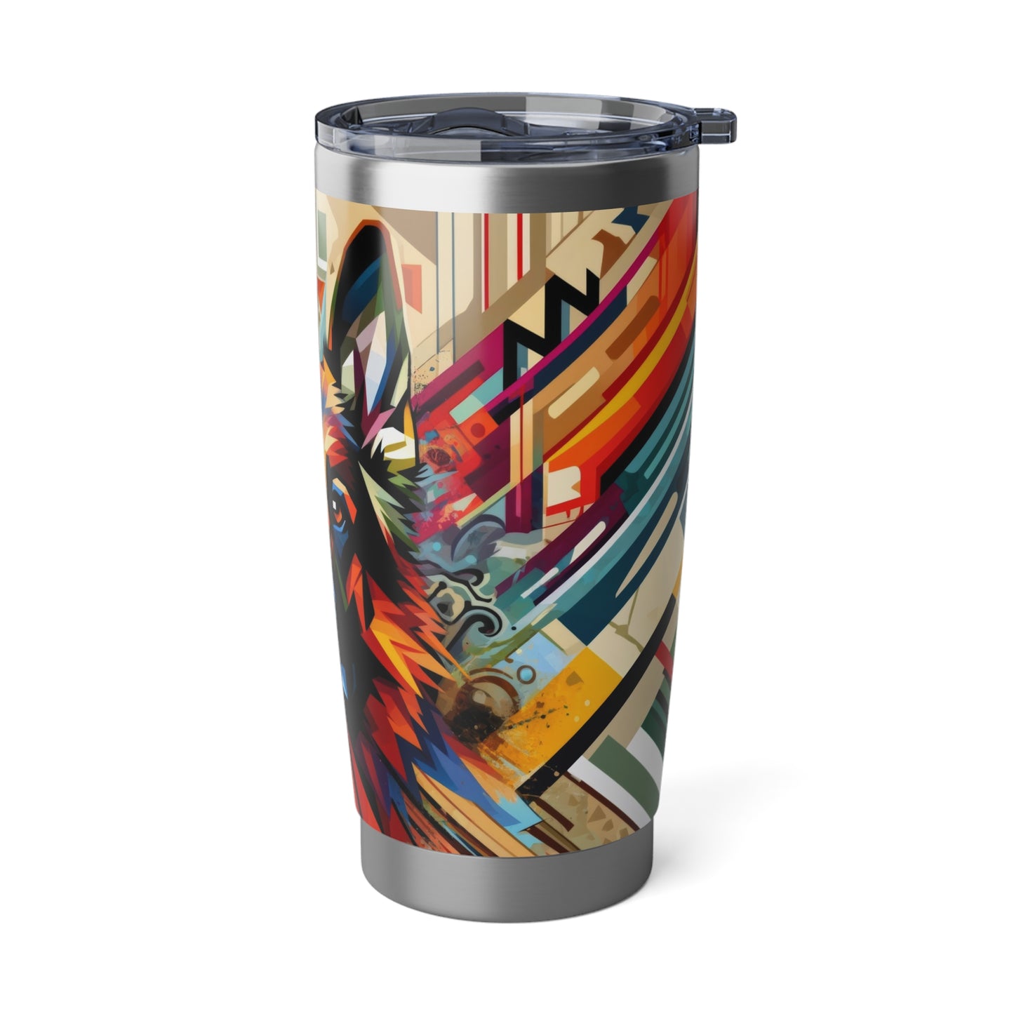 Cubist German Shepherd 20oz Tumbler