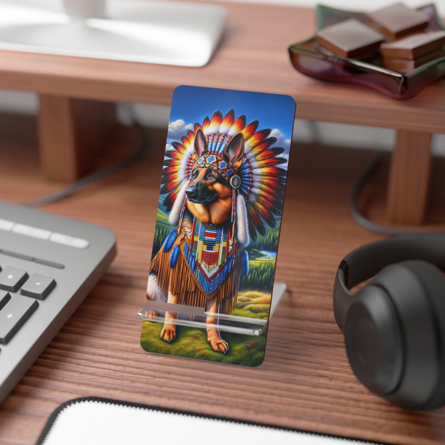 German Shepherd Indian Smartphone Stand