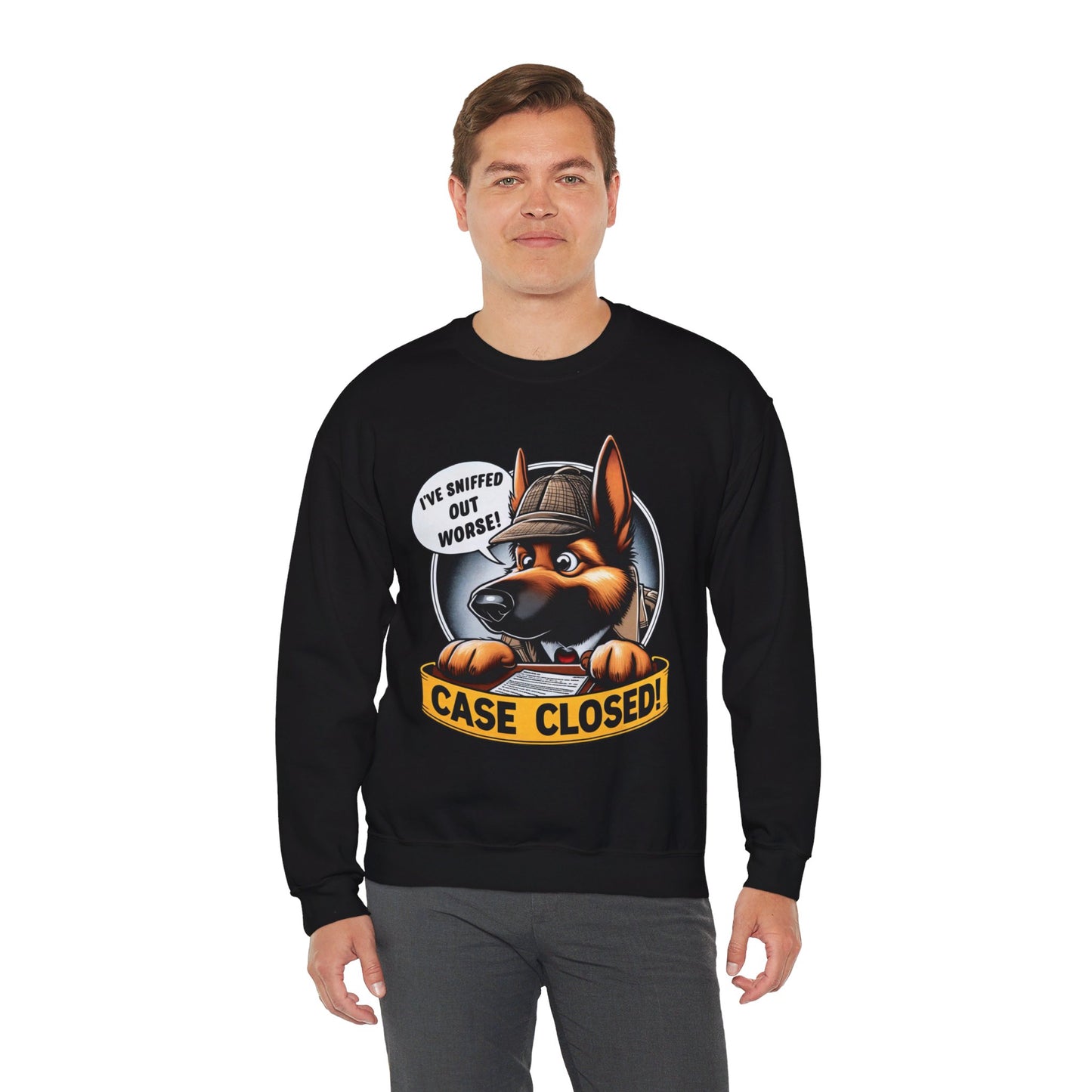 Case Closed Sweatshirt (10 colors) (German Shepherd)