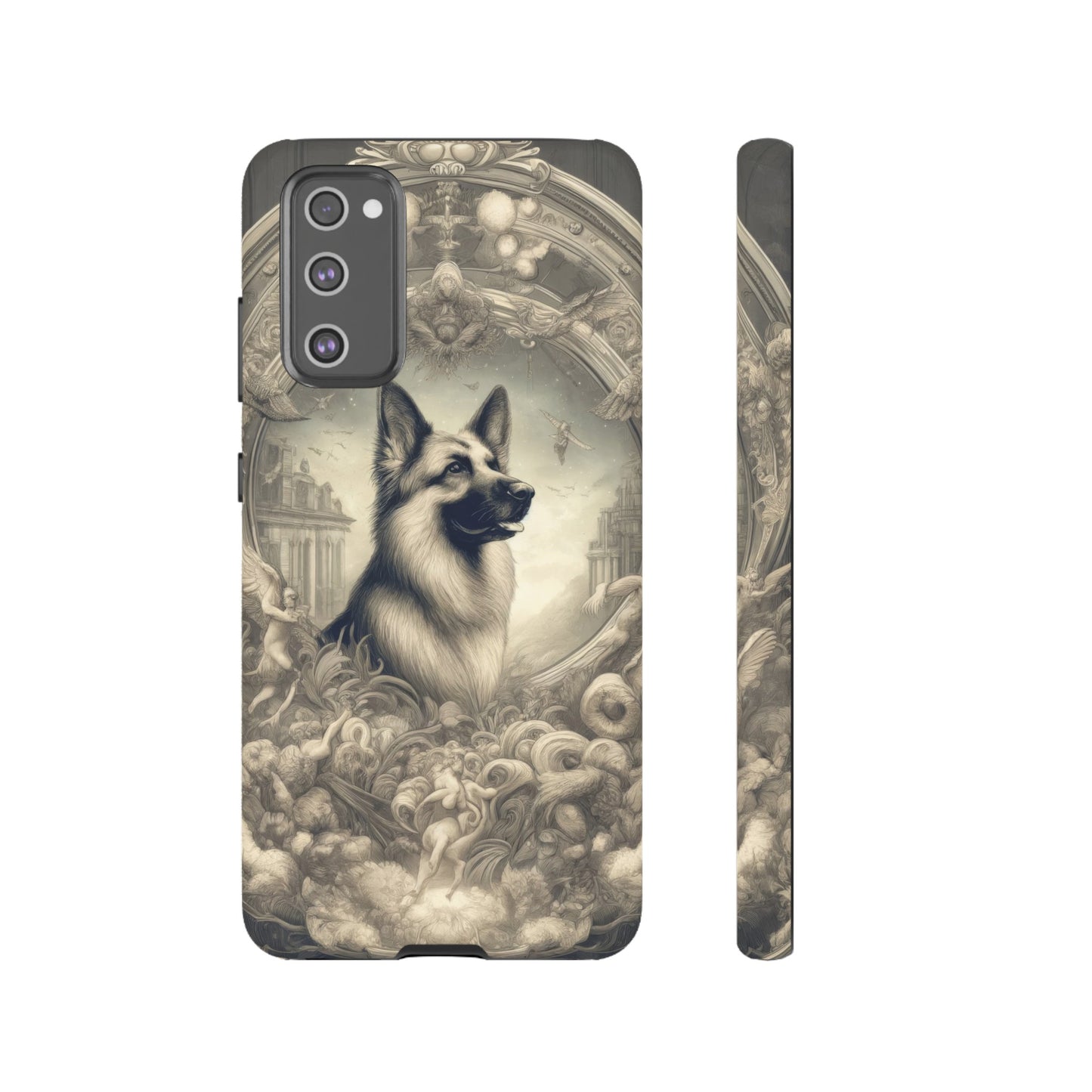 Dreamy fantasy and rococo German Shepherd Phone Case