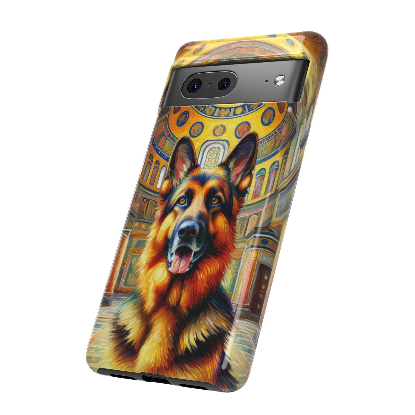 Neo-impressionist German Shepherd Phone Case