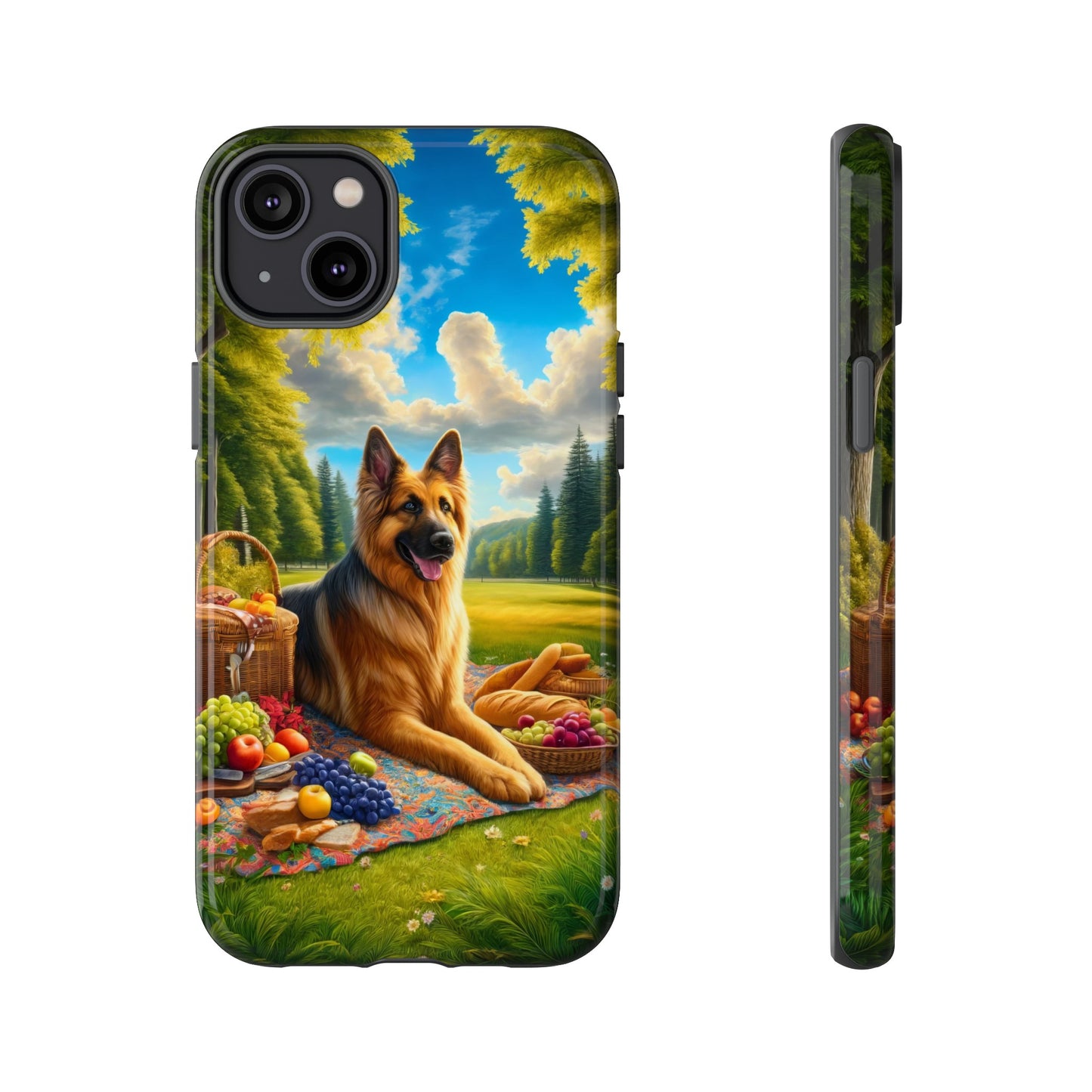 German Shepherd Giving a Speech Phone Case