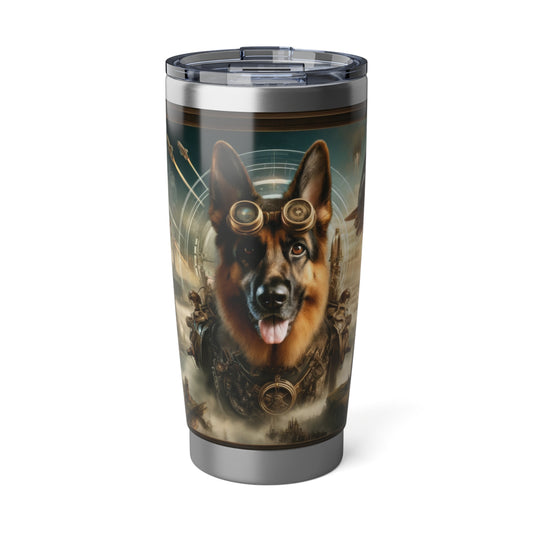 Steampunk Fantasy German Shepherd 20oz Tumbler
