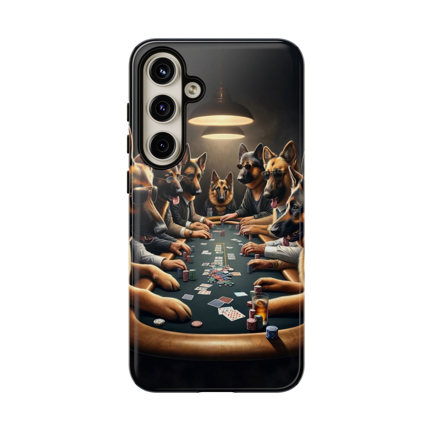 German Shepherds Playing Poker Tough Phone Case