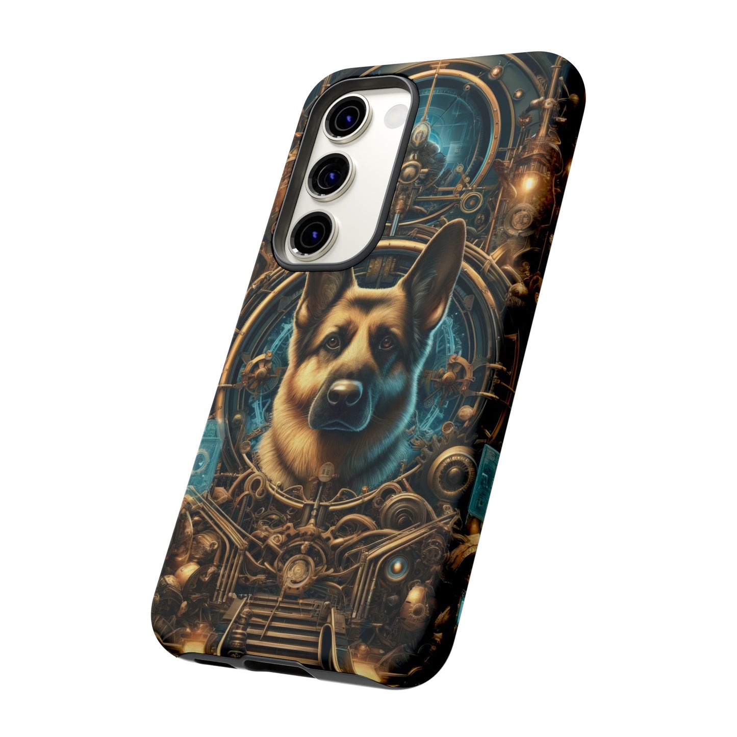 Steampunk Fantasy V2 German Shepherd Phone Case