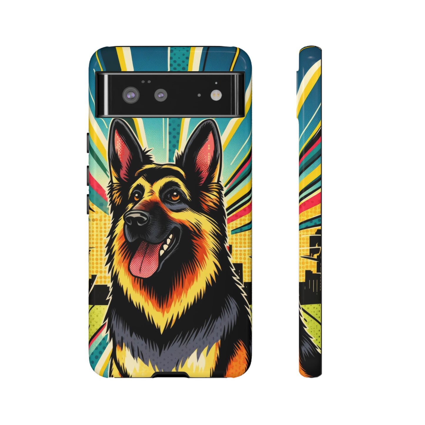 Comic style German Shepherd Phone Case