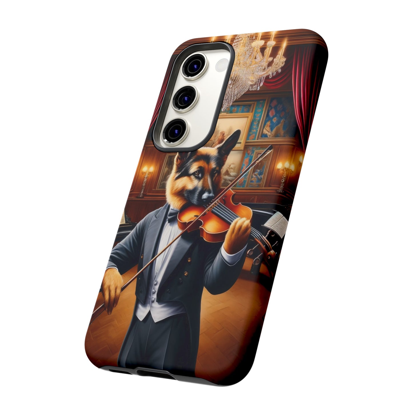 German Shepherd Playing the Violin Phone Case