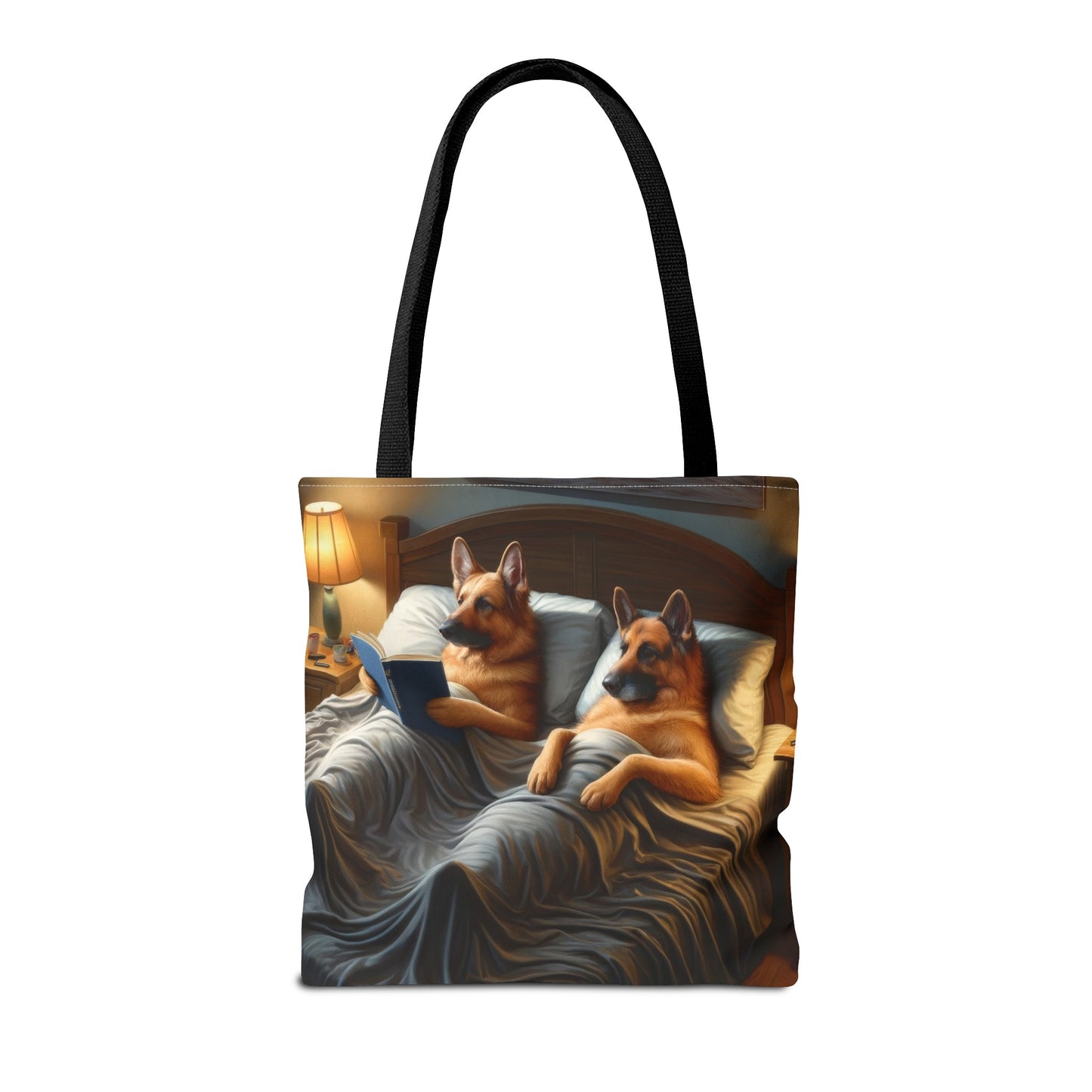 Sleeping German Shepherds Tote Bag