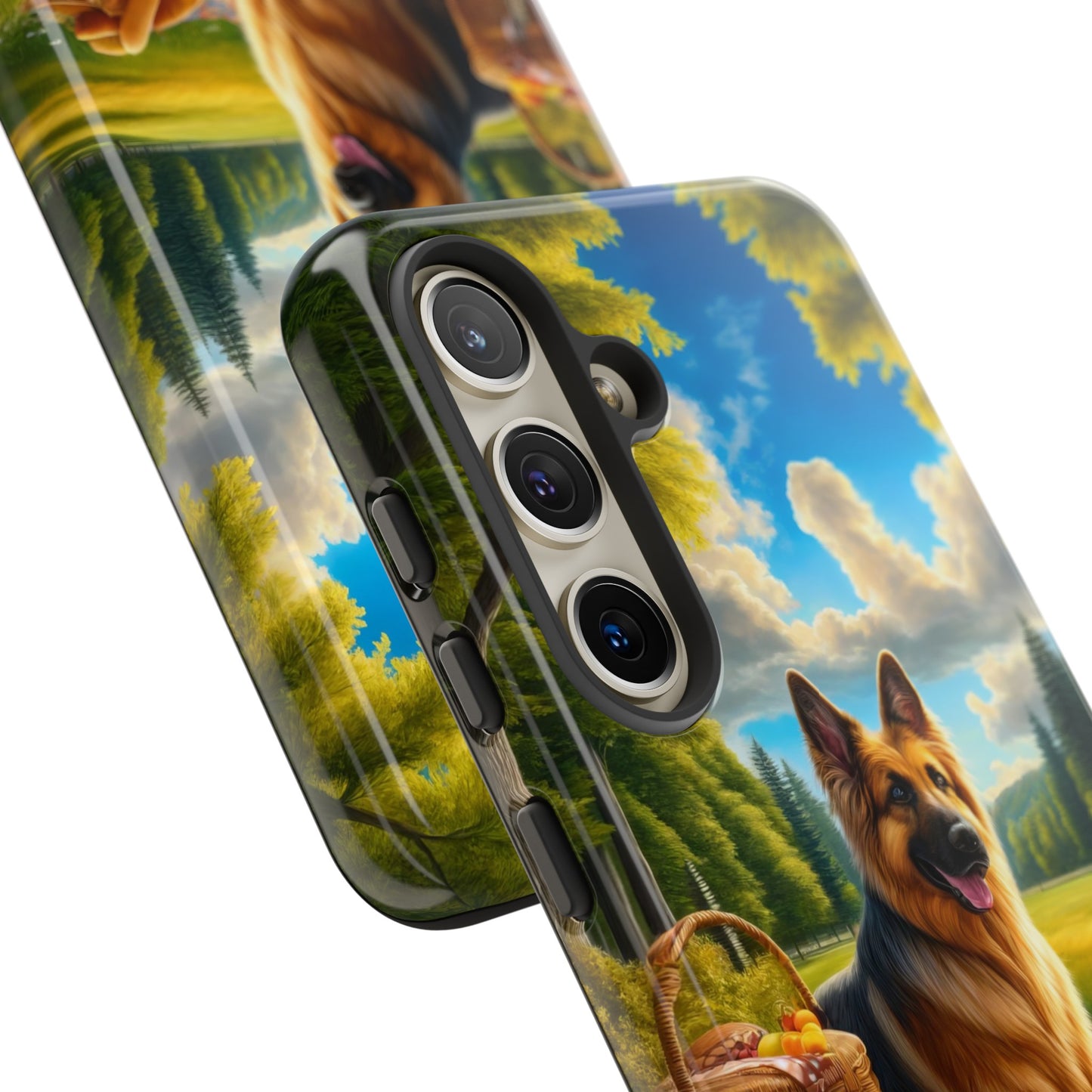 German Shepherd Giving a Speech Phone Case