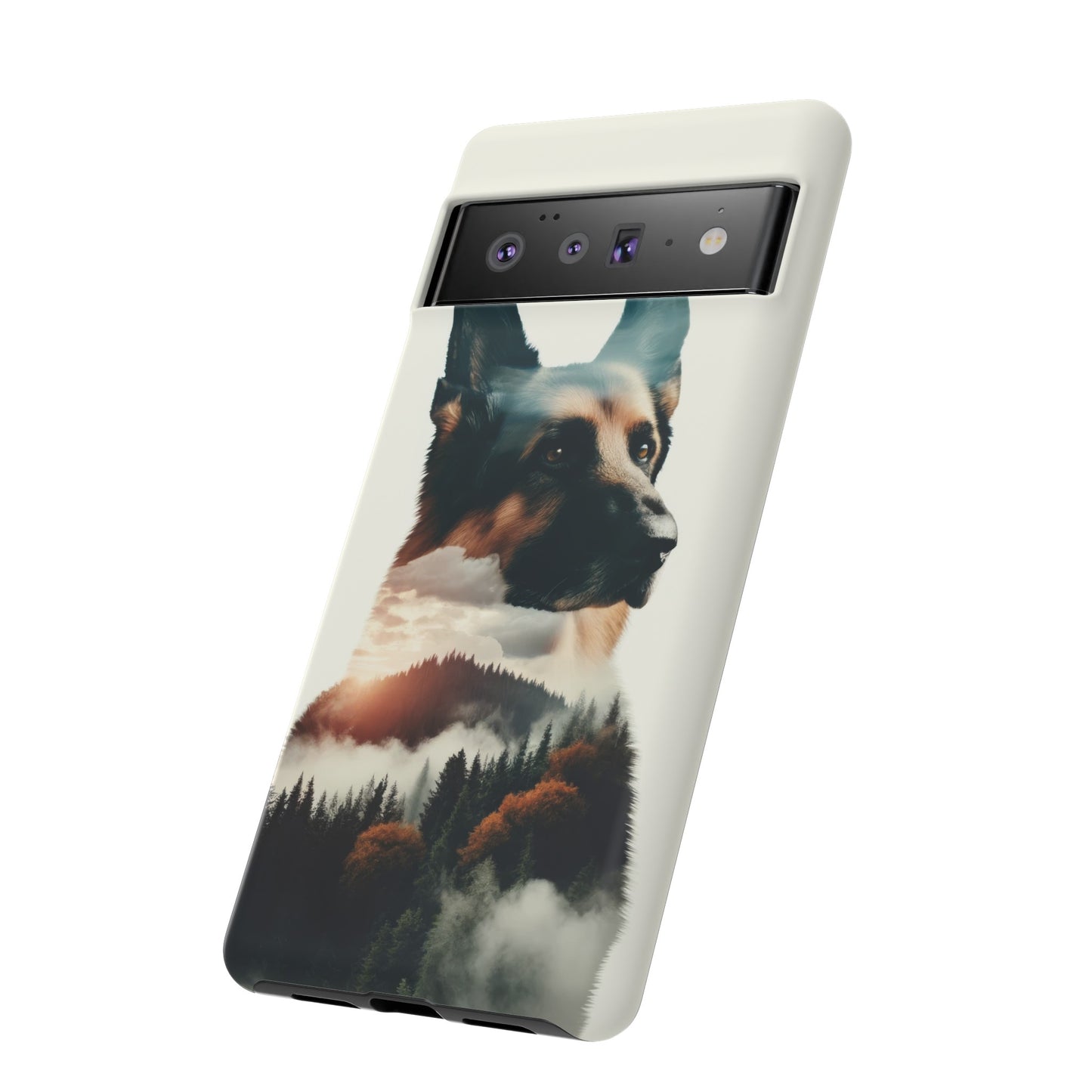 Romanticism and double exposure German Shepherd Phone Case