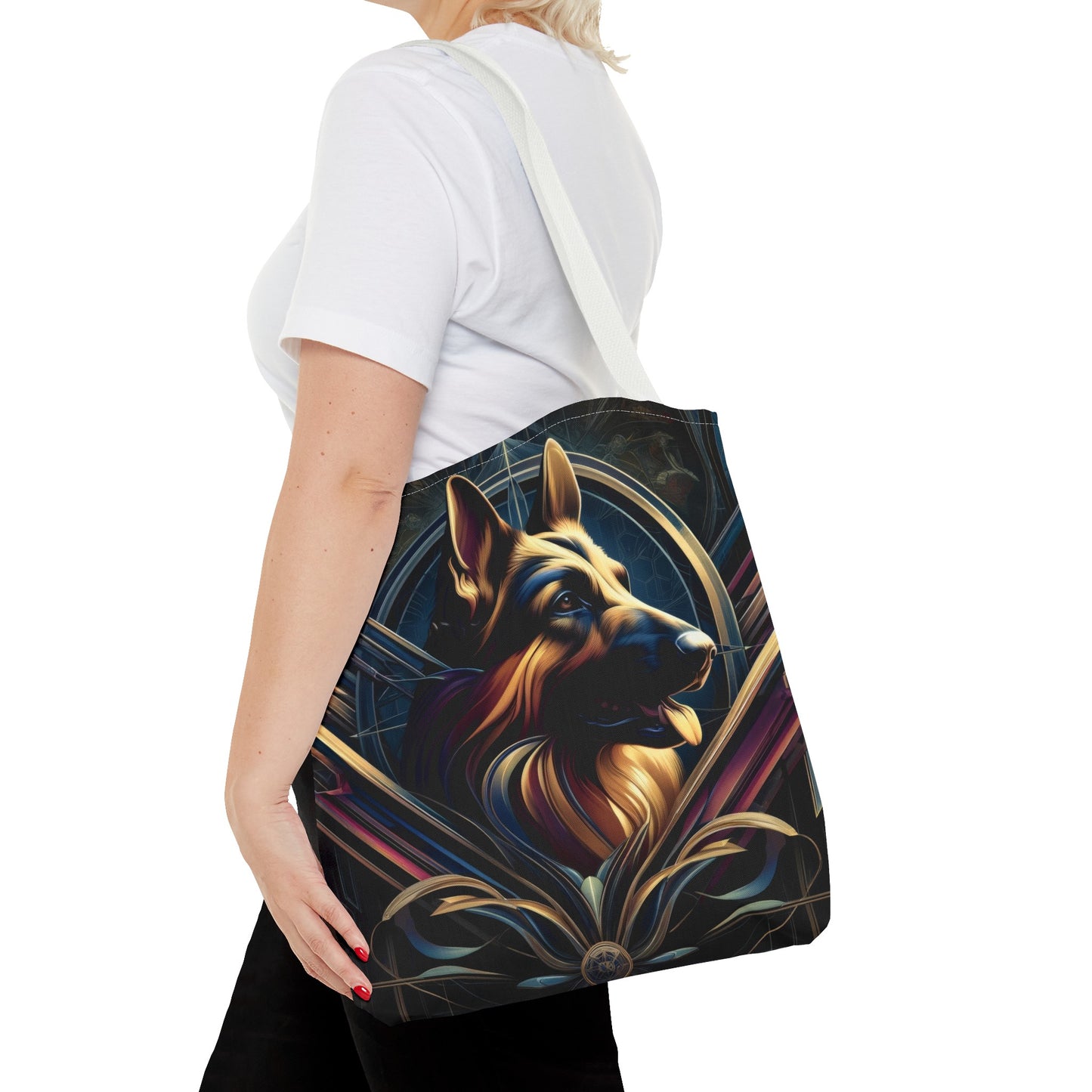 Gothic inspired German Shepherd Tote Bag