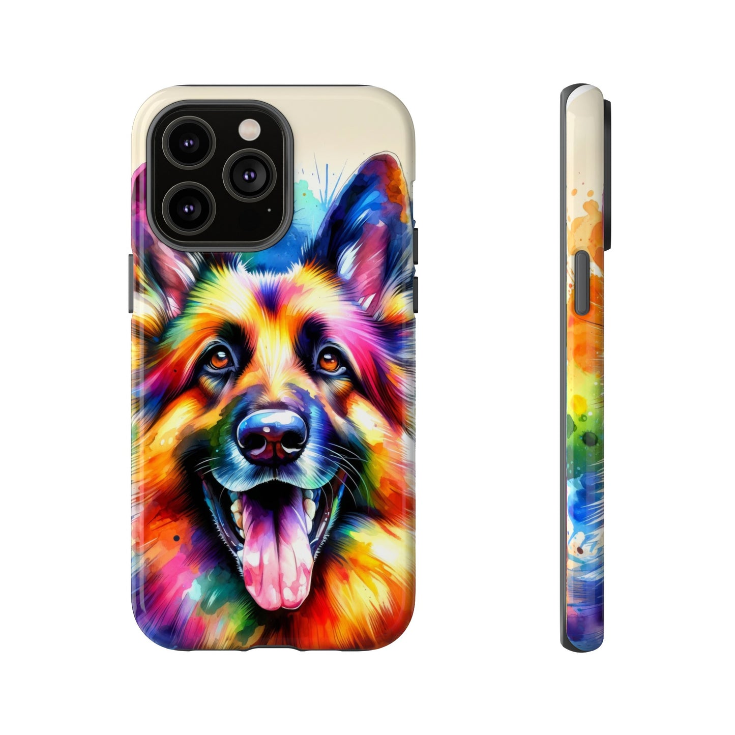 German Shepherd in Watercolor Tough Phone Case