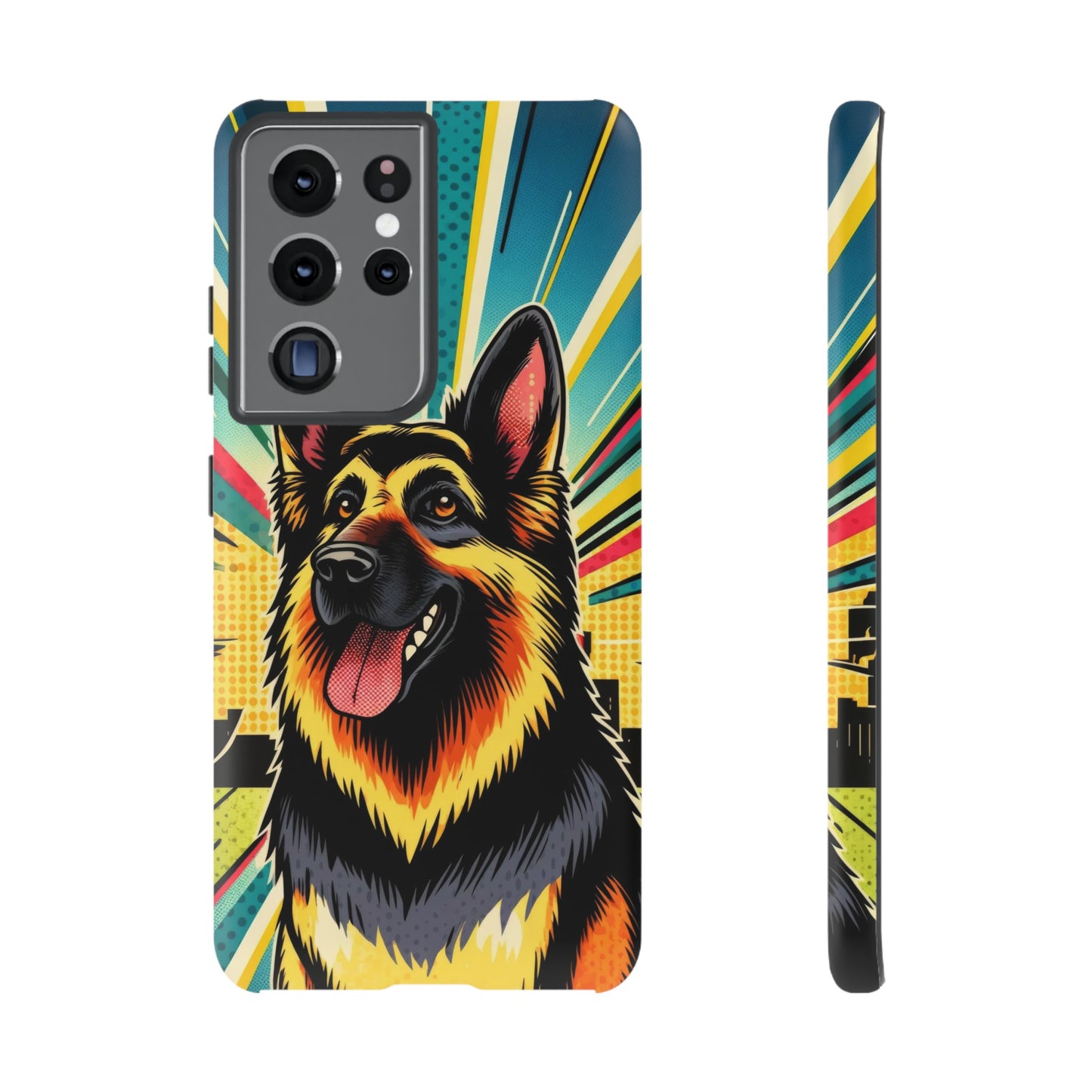 Comic style German Shepherd Phone Case