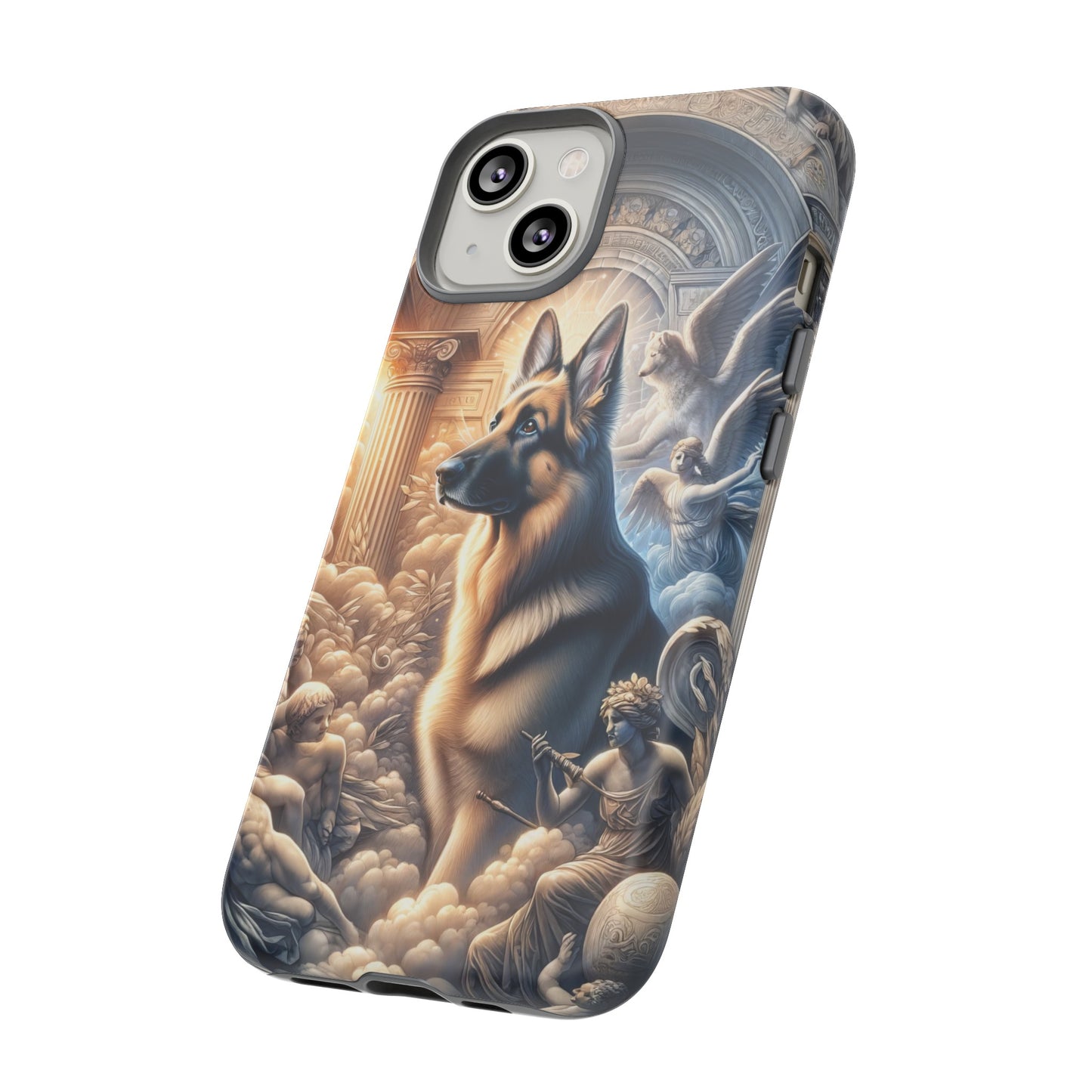 Neo-classicism and dreamy fantasy German Shepherd Phone Case