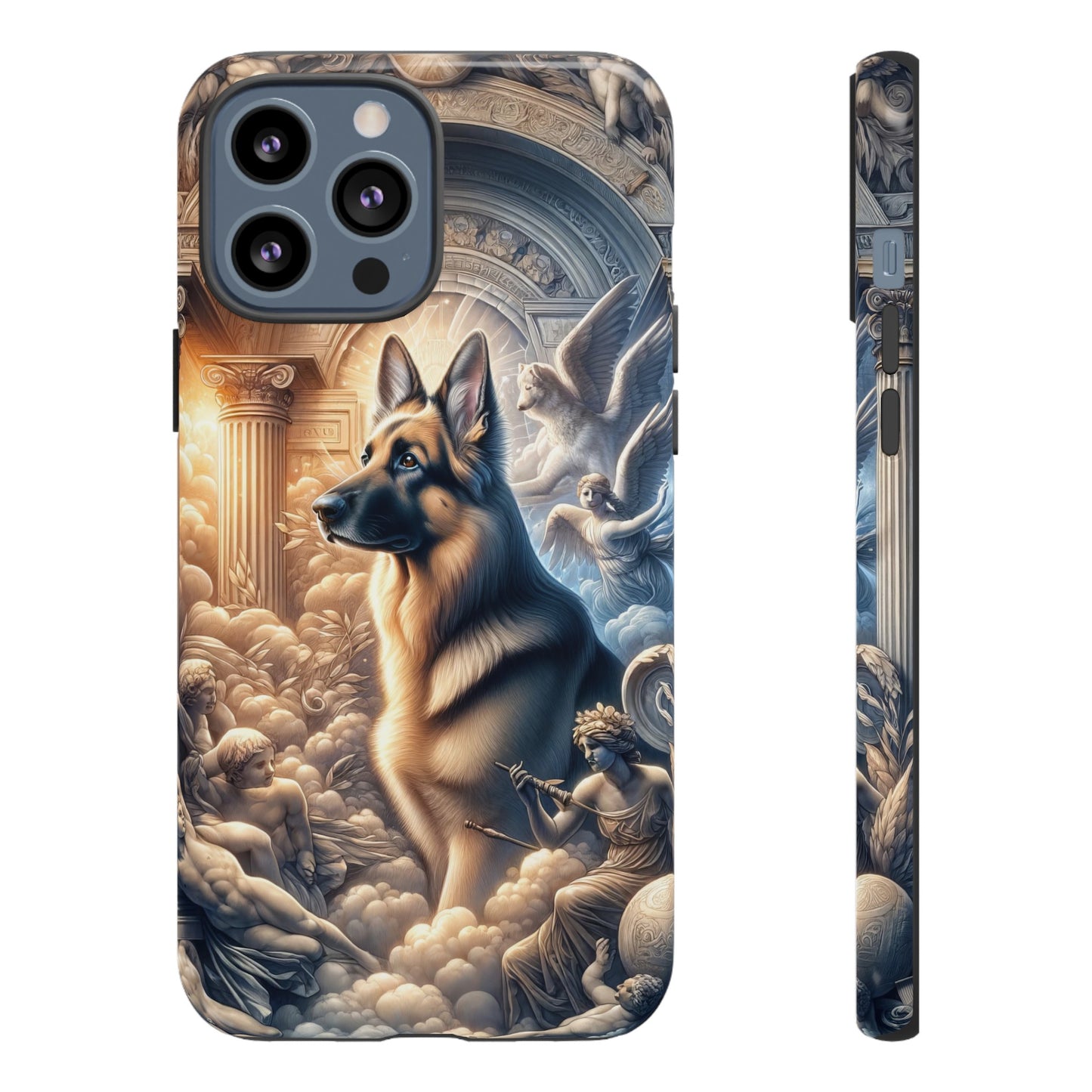 Neo-classicism and dreamy fantasy German Shepherd Phone Case