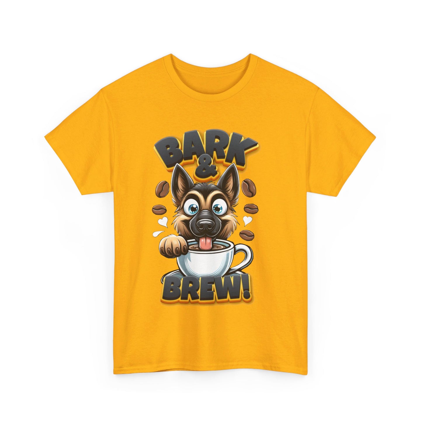 Bark and Brew T-Shirt (13 colors) (German Shepherd)