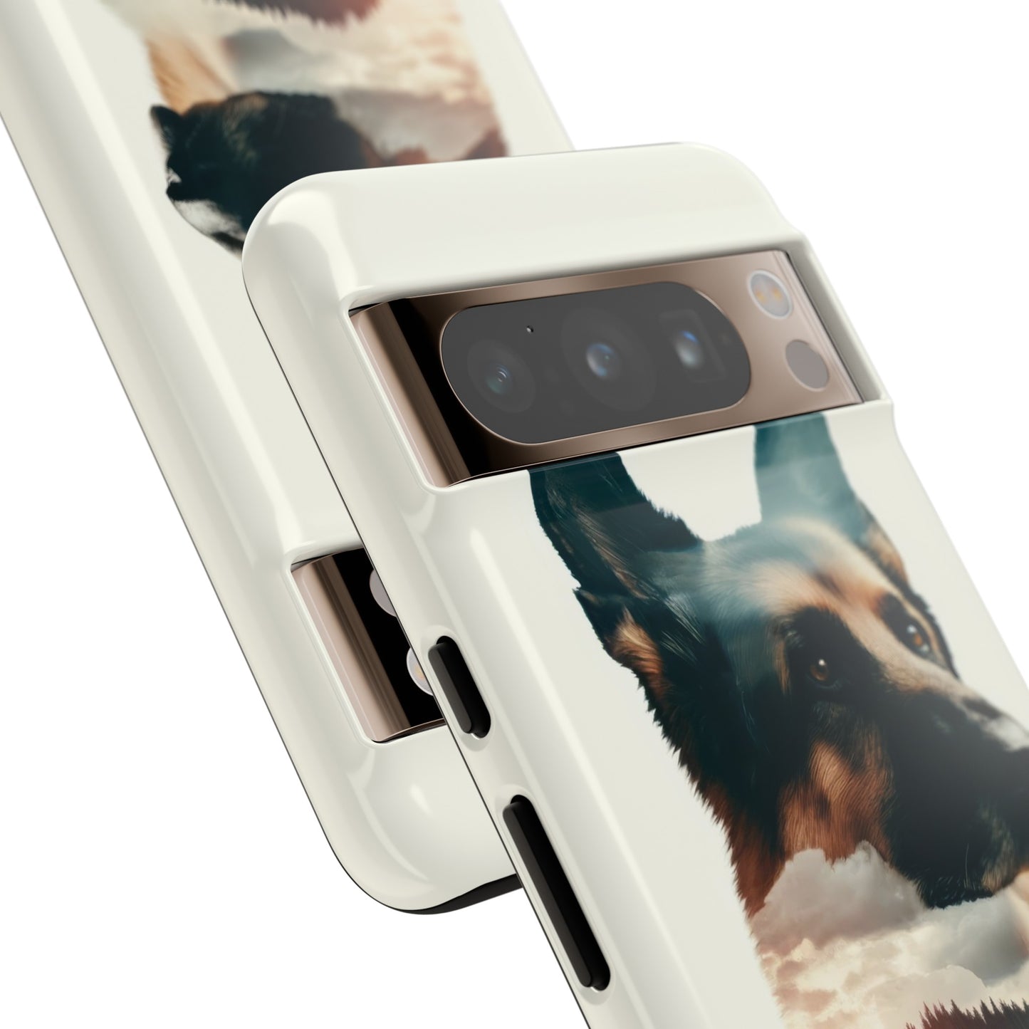 Romanticism and double exposure German Shepherd Phone Case