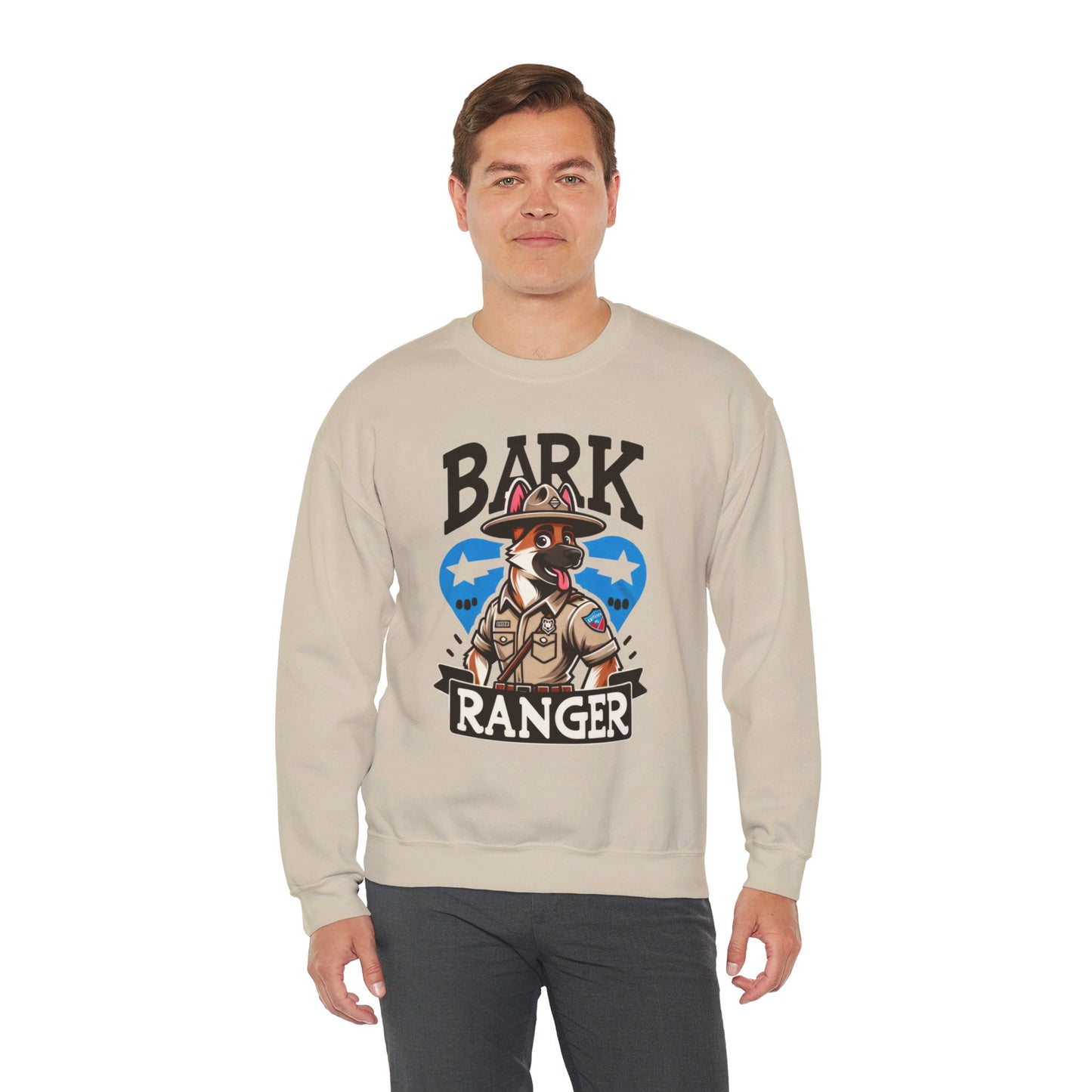 Bark Ranger On Duty Sweatshirt (10 colors) (German Shepherd)