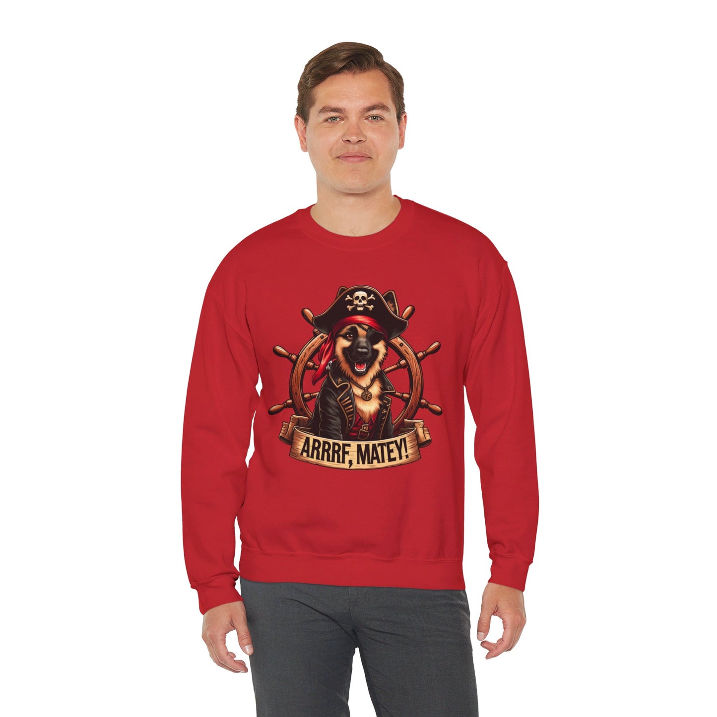 ARRRF, Matey Sweatshirt (10 colors) (German Shepherd)