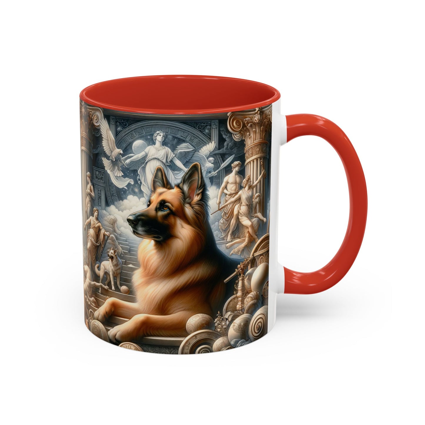 Neo-classicism and dreamy fantasy German Shepherd Coffee Mug