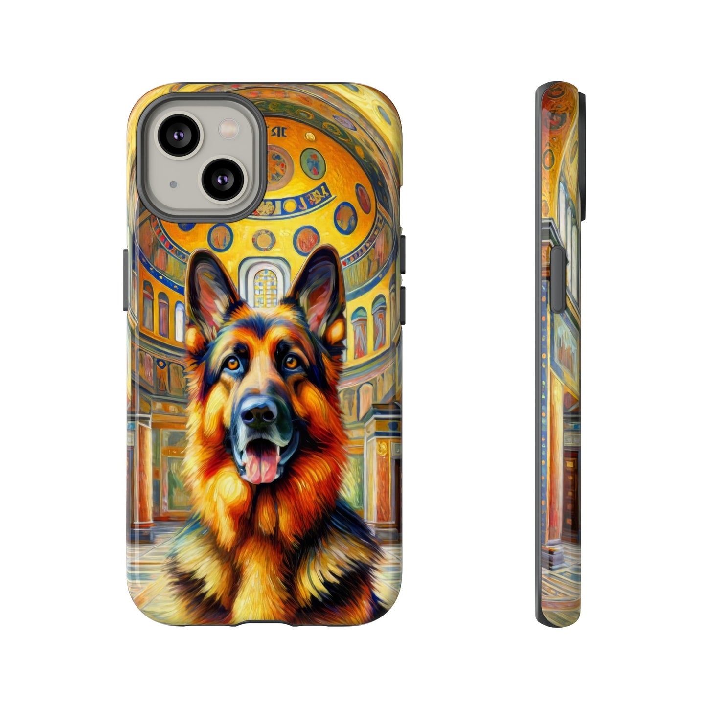 Neo-impressionist German Shepherd Phone Case