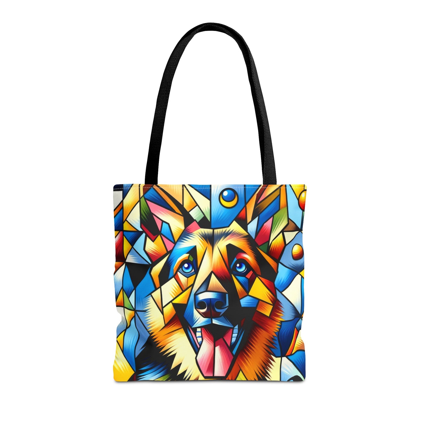 German Shepherd in Cubism Tote Bag