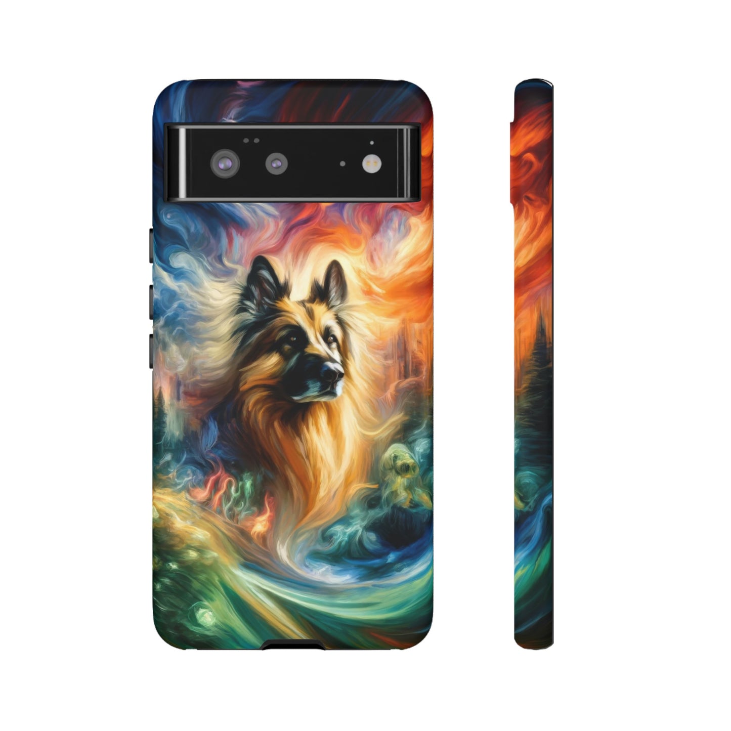 Expressionism and fantasy German Shepherd Phone Case