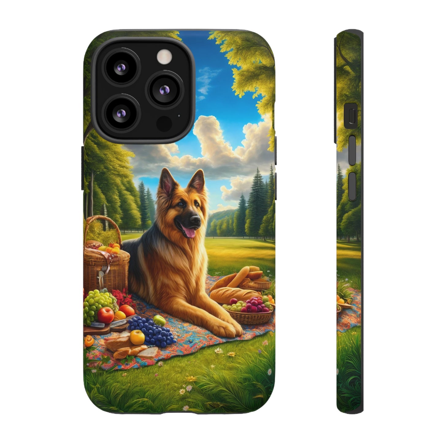 German Shepherd Giving a Speech Phone Case