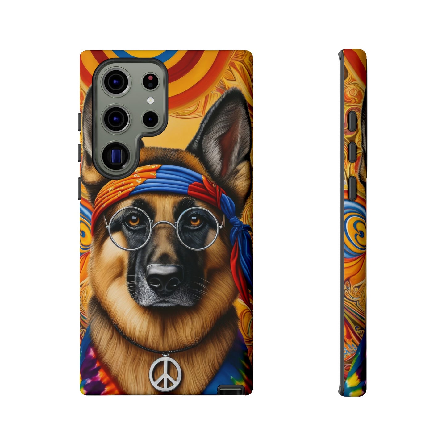 Hippie German Shepherd Tough Phone Case