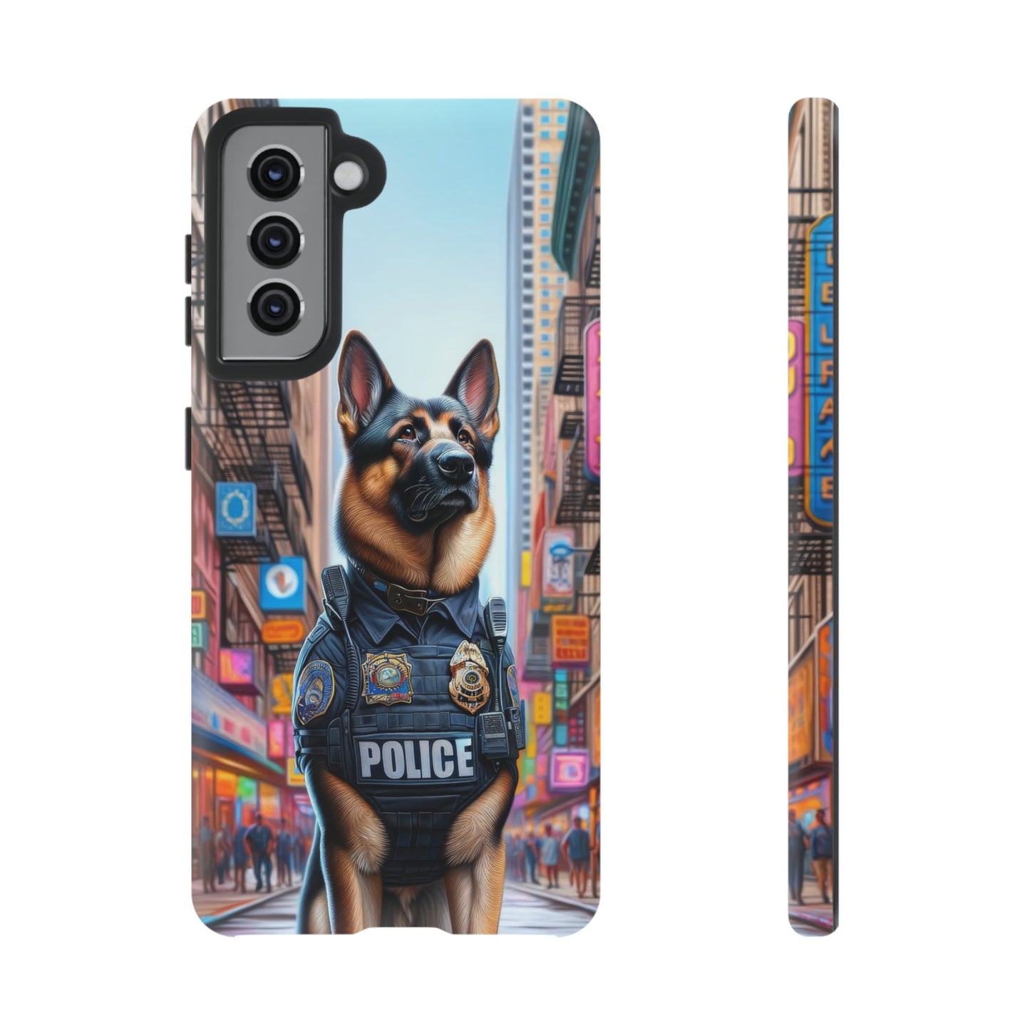 German Shepherd Police Officer Phone Case