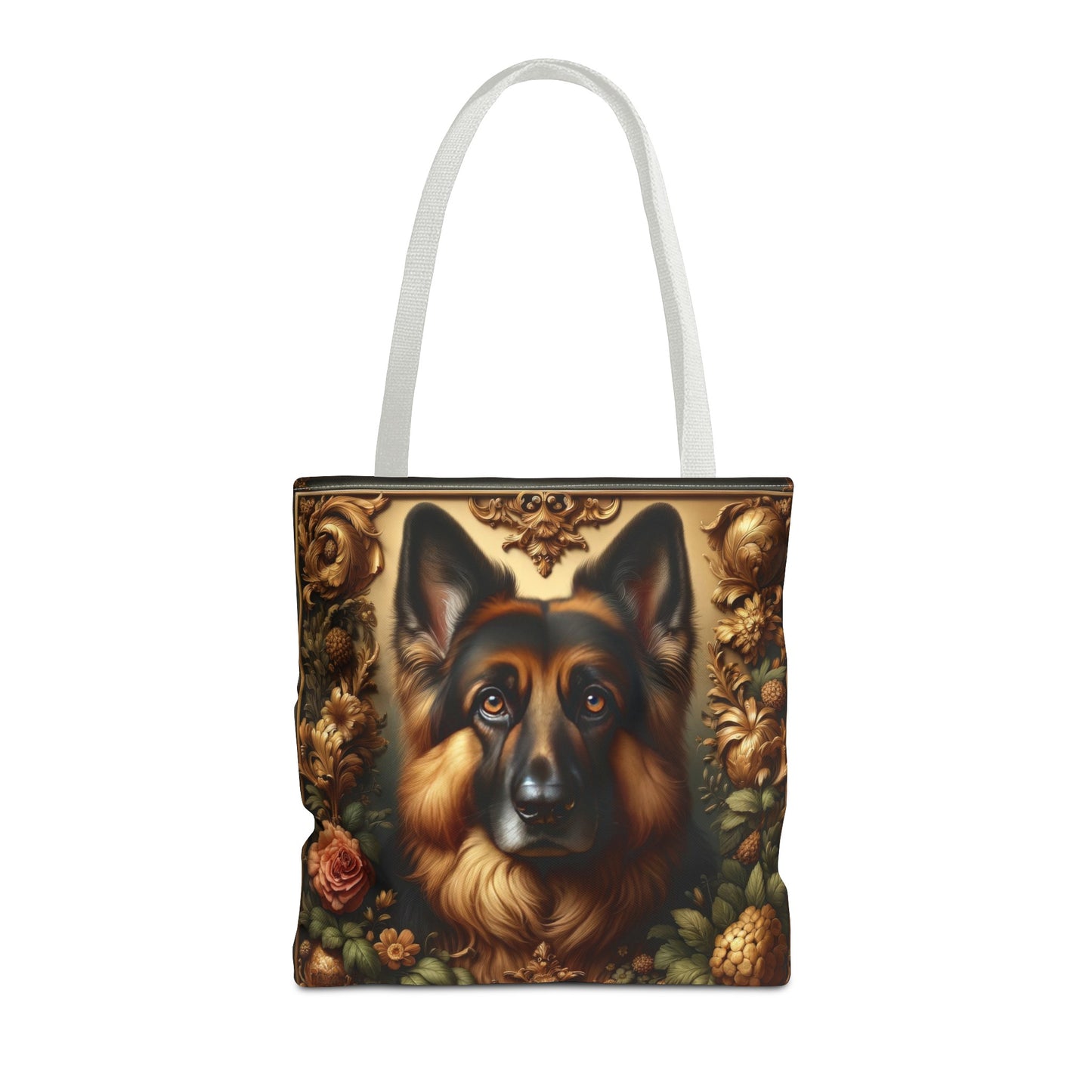 Baroque-inspired German Shepherd Tote Bag