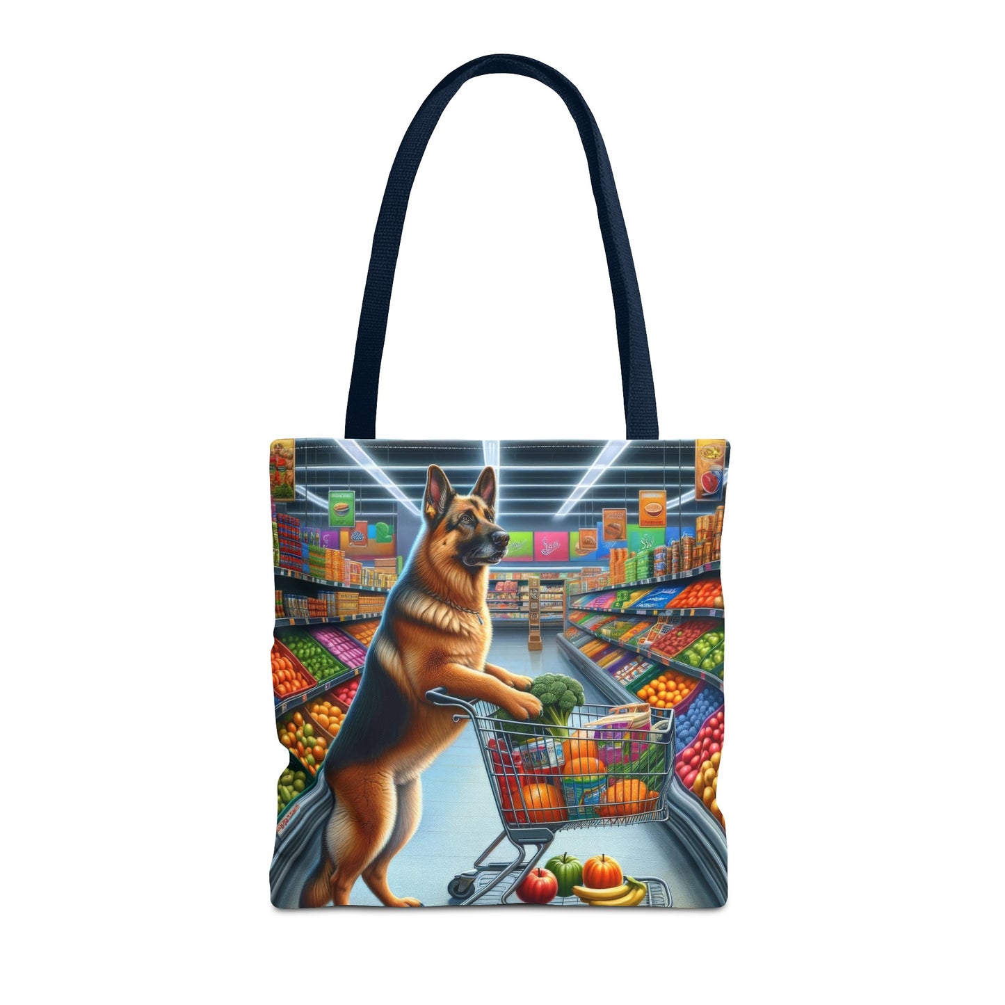 German Shepherd Shopping Tote Bag