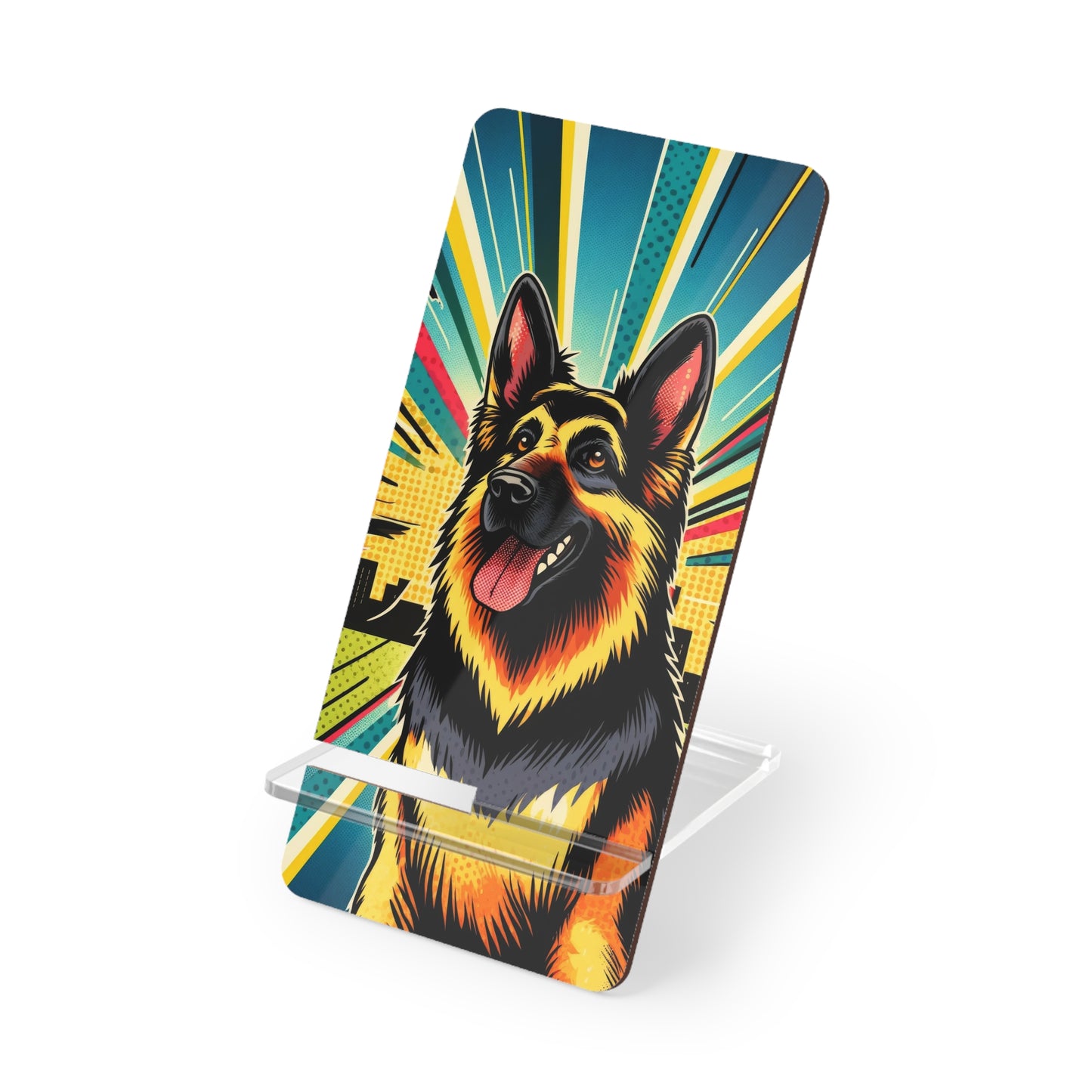 Comic style German Shepherd Smartphone Stand