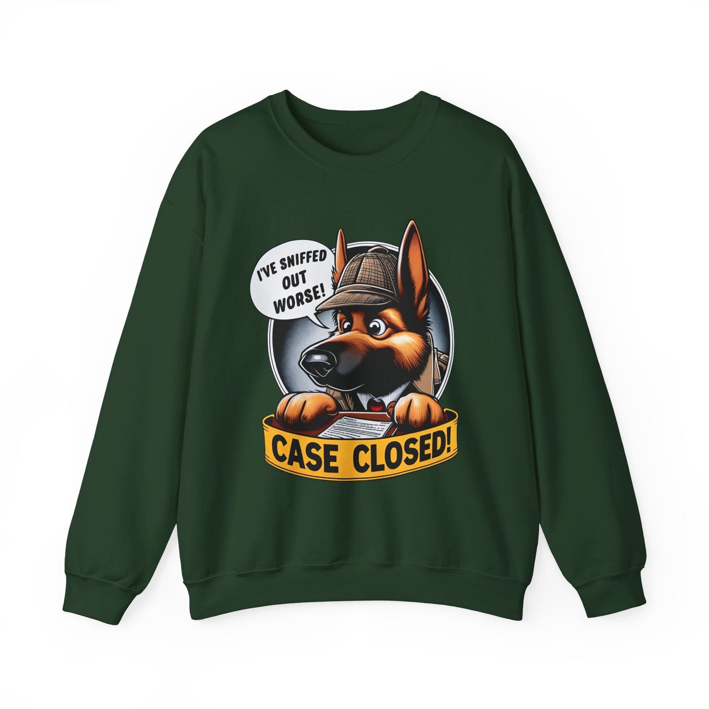 Case Closed Sweatshirt (10 colors) (German Shepherd)